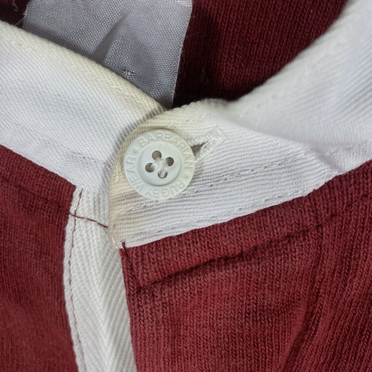 Barbarian Vintage BARBARIAN RUGBY WEAR Red Longsleeve Shirt Size US M / EU 48-50 / 2 - 2 Thumbnail