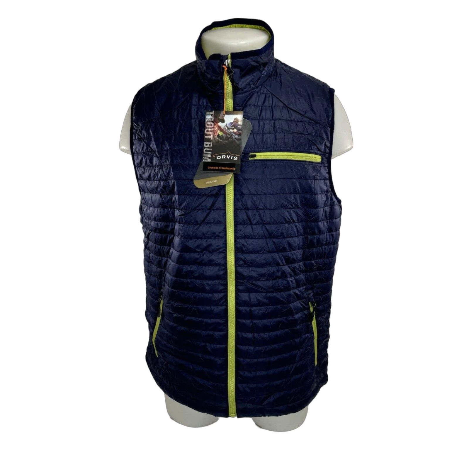 Orvis Orvis Trout Bum - NEW w TAGS - PRIMALOFT Insulated Packable Zip M Vest Shirt Mens Blue Vest Size US M / EU 48-50 / 2 - 1 Thumbnail