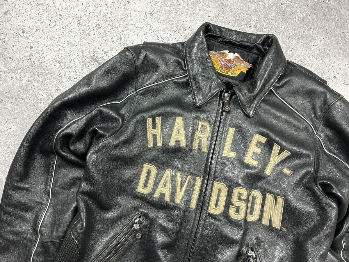 Harley Davidson × Vintage Harley Davidson Leather Jacket 100th anniversary Size US M / EU 48-50 / 2 - 5 Thumbnail