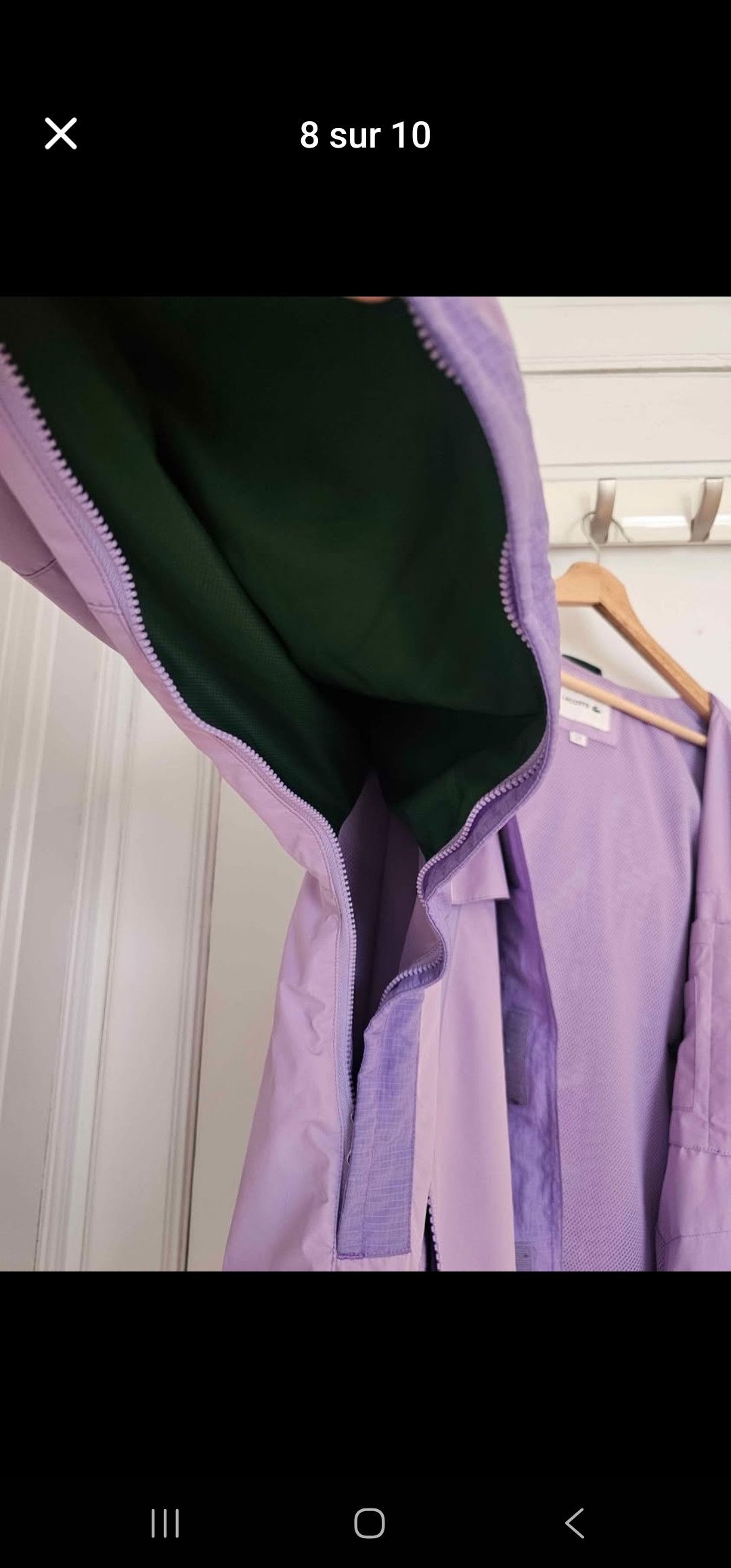 Lacoste Lacoste Purple Raincoat Size US M / EU 48-50 / 2 - 9 Thumbnail