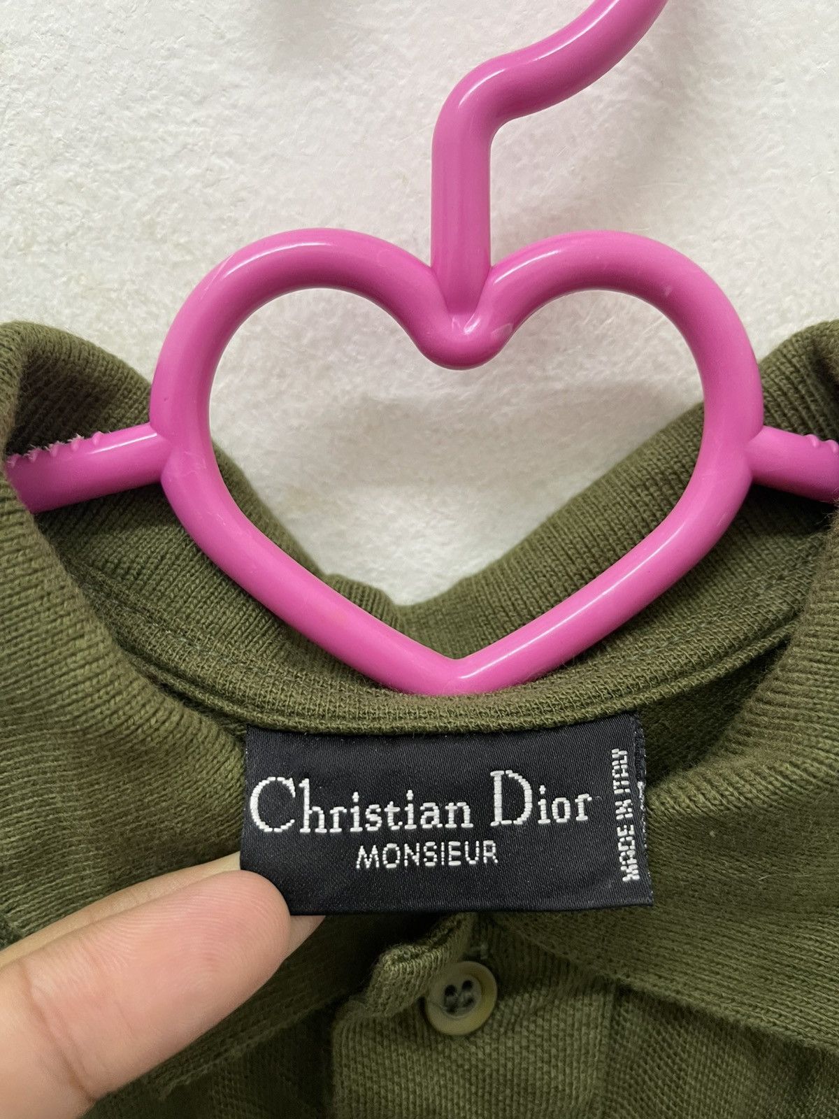 Christian Dior Monsieur Rare Vintage CHRISTIAN DIOR Monsieur Olive Polo Size US M / EU 48-50 / 2 - 3 Thumbnail