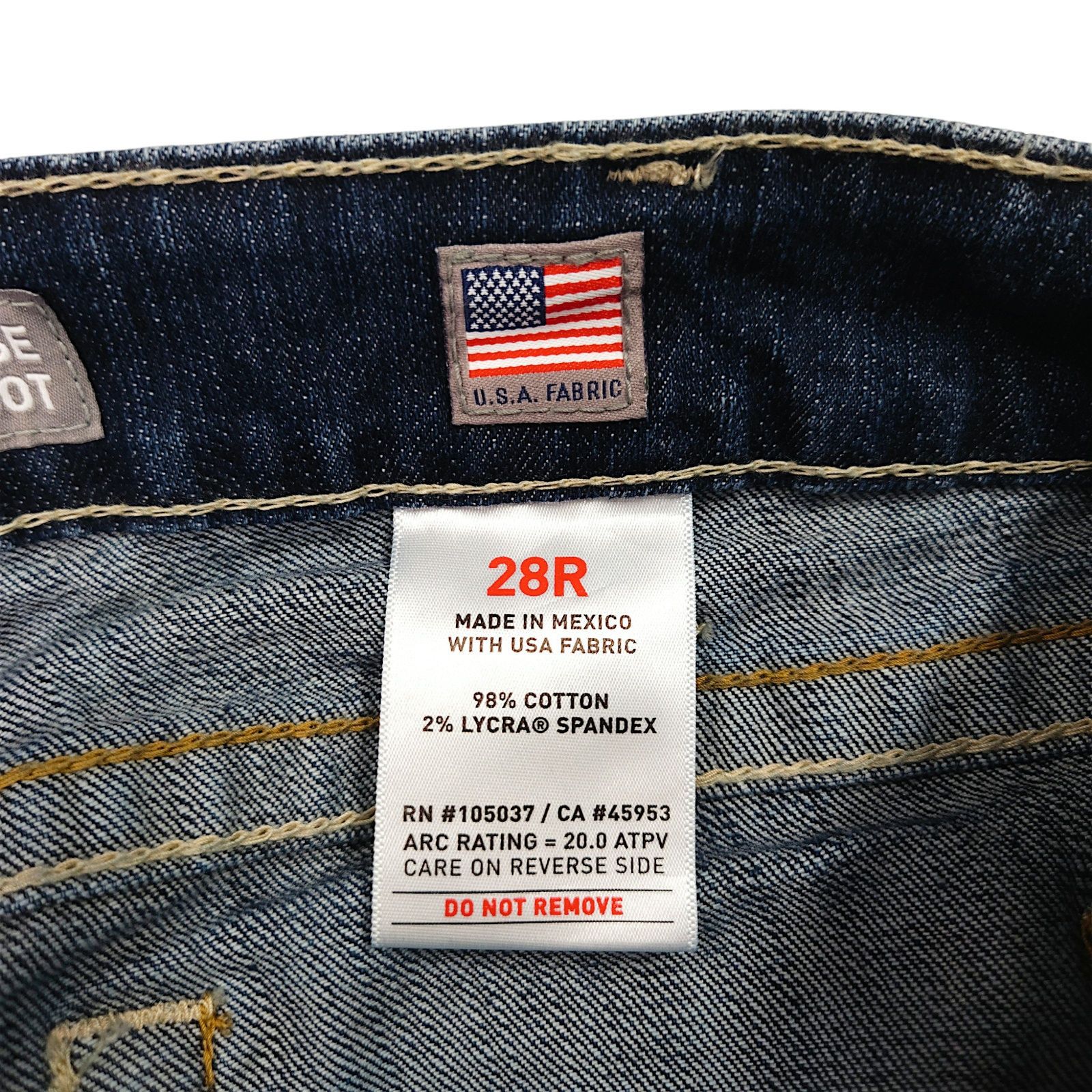 Ariat Ariat FR Mid Rise Bootcut Denim Jeans Arc Rated CAT 2 28Rx34 Size 28" / US 6 / IT 42 - 7 Thumbnail