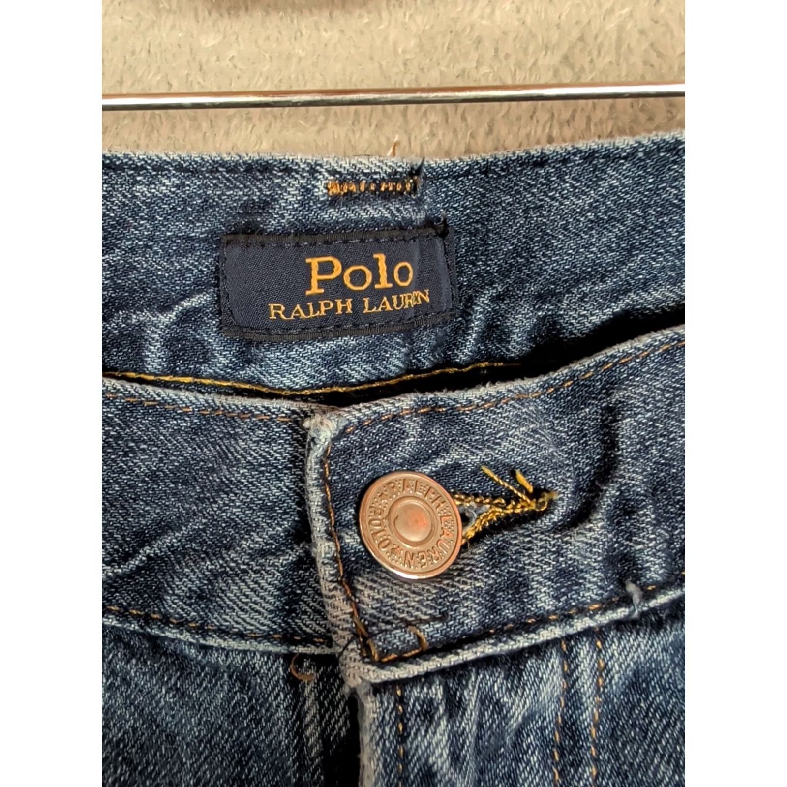 Polo Ralph Lauren Polo Ralph Lauren Jeans Mens Blue Slim Straight Varick 38x32 Size US M / EU 48-50 / 2 - 3 Thumbnail