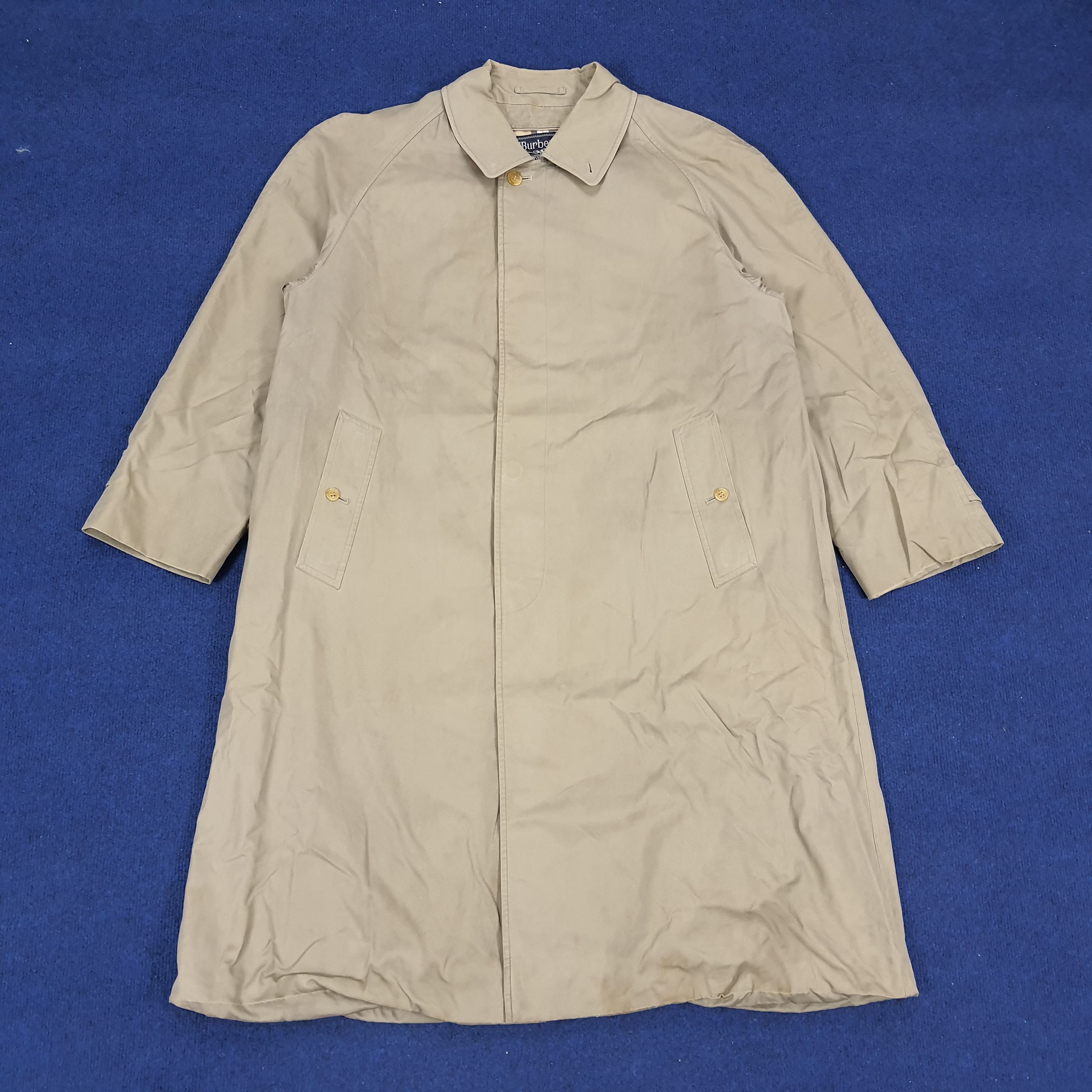 Burberry × Vintage Vintage Burberrys Nova Check Preppy Trench Coat Jacket Size US XL / EU 56 / 4 - 1 Thumbnail
