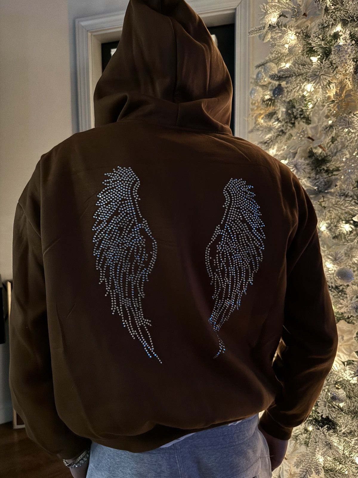 Vintage Rhinestones FXXK OFF And Wings Hoodie Size US M / EU 48-50 / 2 - 9 Thumbnail