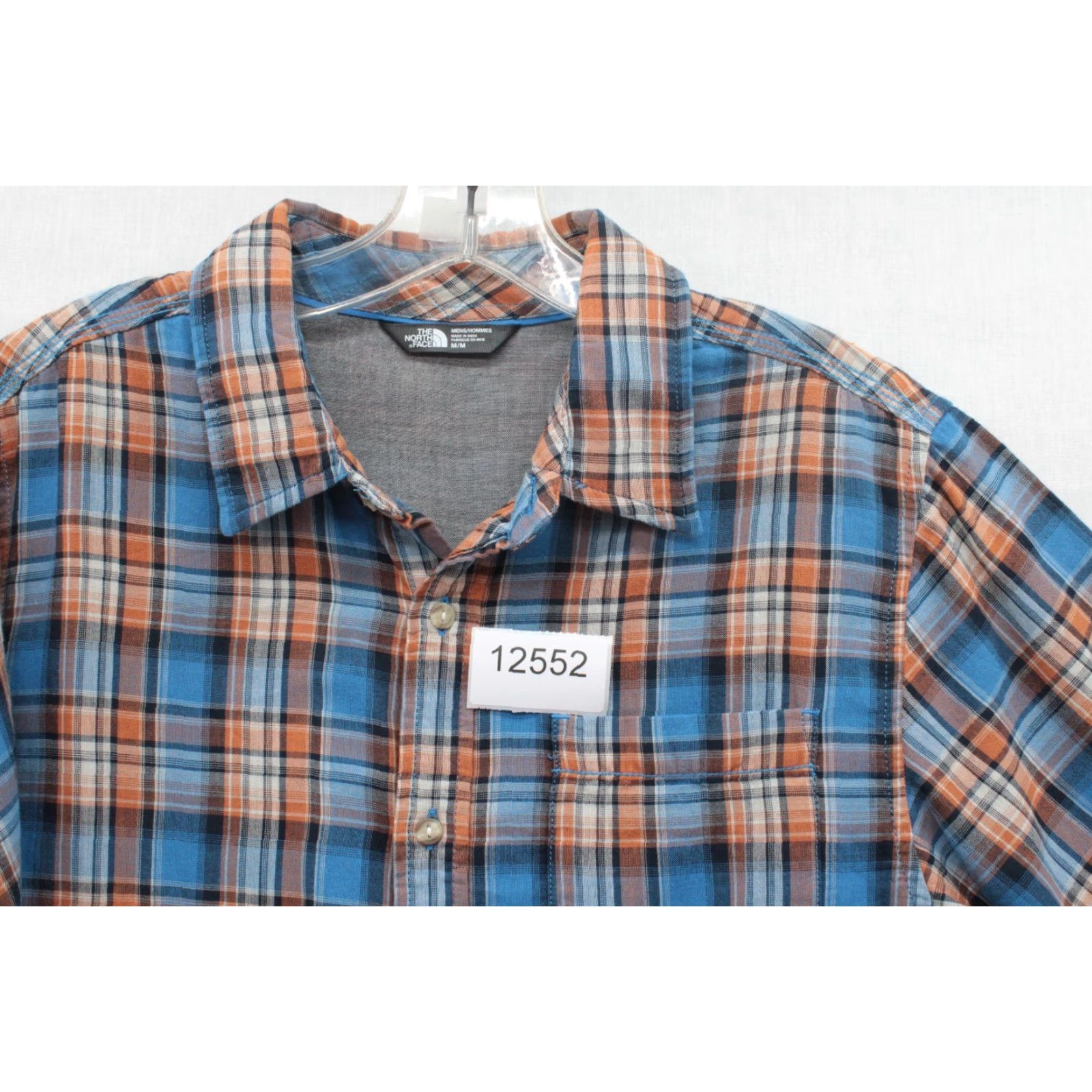 The North Face The North Face Button Down Shirt Men’s Medium Blue Rust Plaid Short Sleeve Size US M / EU 48-50 / 2 - 8 Thumbnail