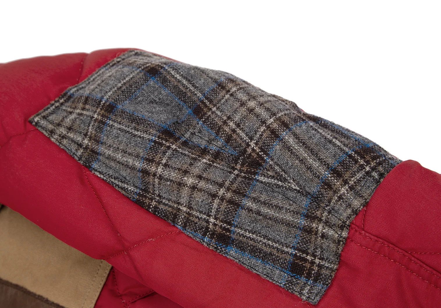 Junya Watanabe Patch Design Down Jacket in Red, Size XS Size US XS / EU 42 / 0 - 5 Thumbnail