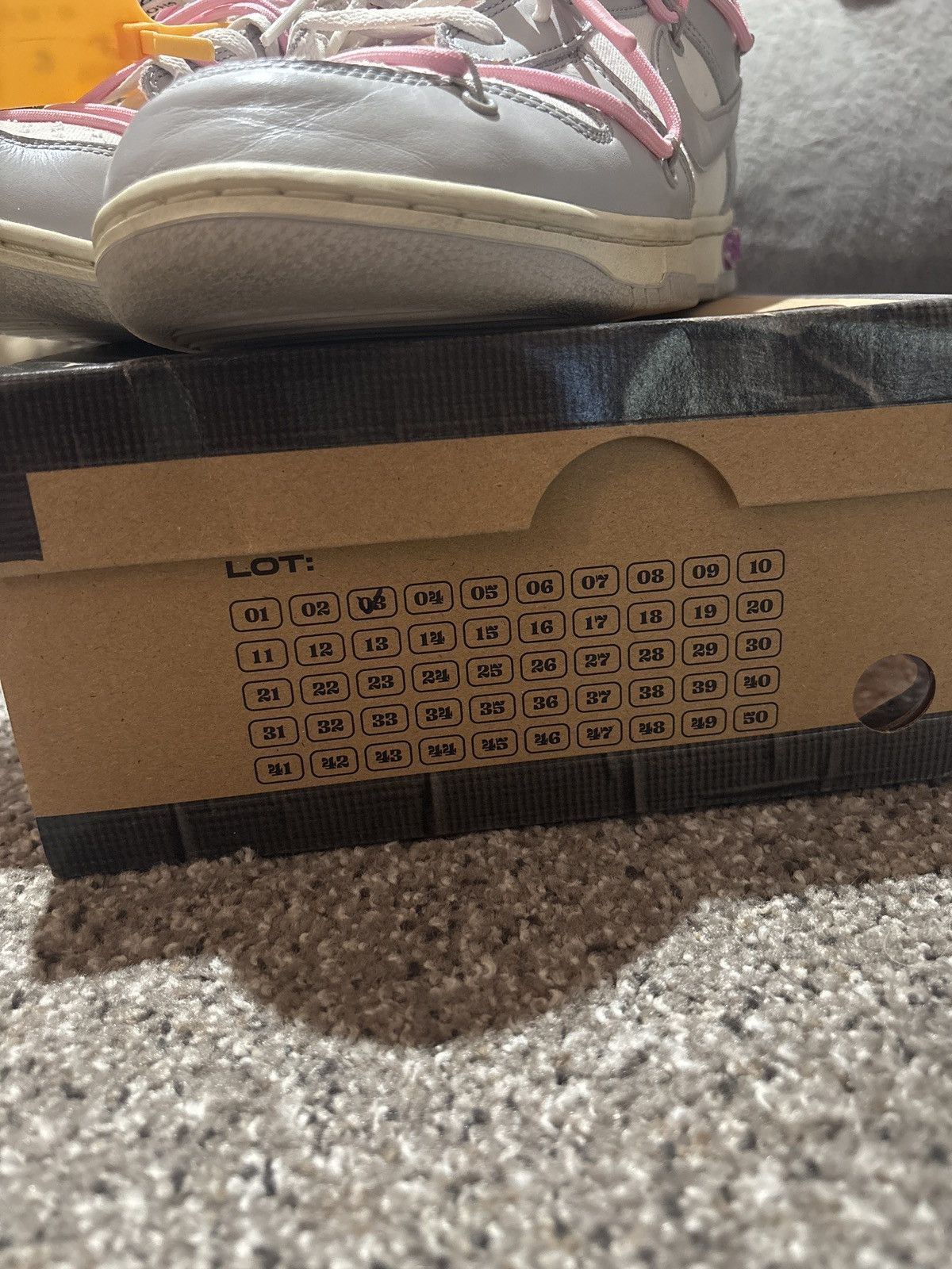 Nike × Off-White Off-white Nike dunk Lot 3 of 50 Size US 11.5 / EU 44-45 - 4 Thumbnail