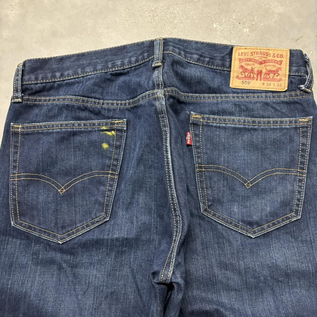 Levi's × Vintage Crazy Vintage Y2K/2000s Baggy Dark Wash Levi’s Grunge Denim Jeans! Size US 34 / EU 50 - 7 Thumbnail