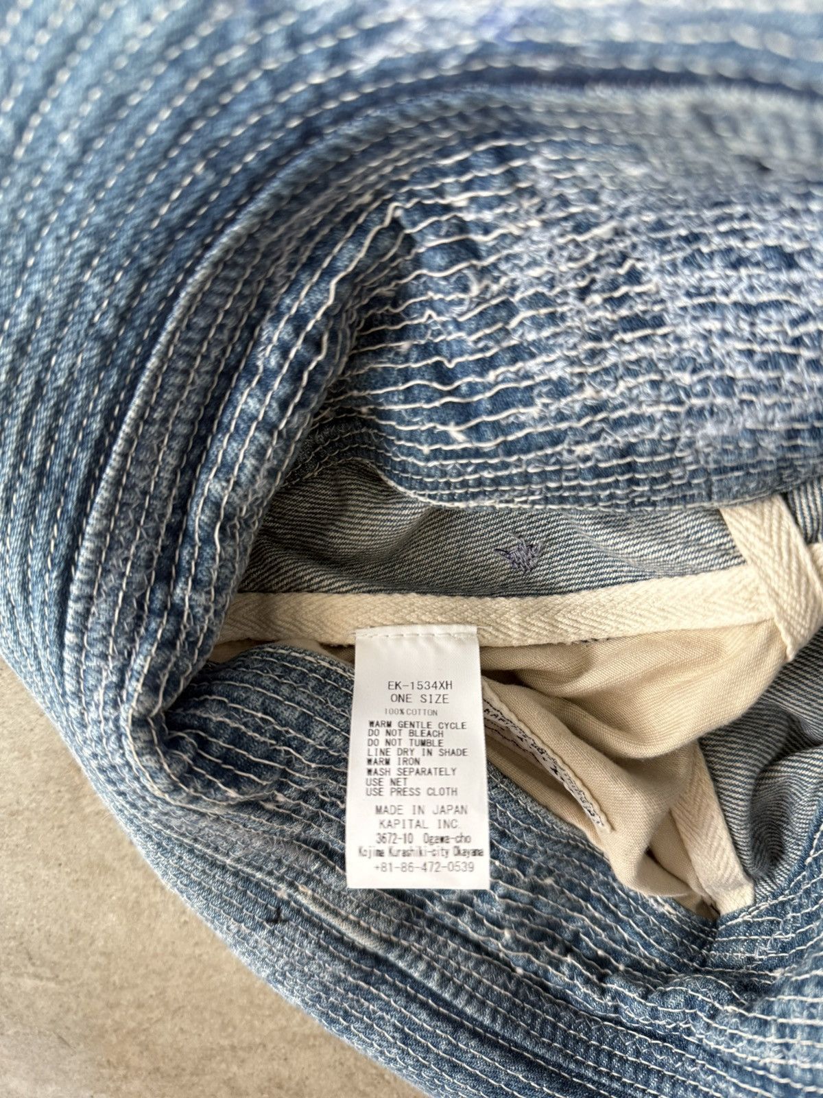 Kapital KAPITAL OLD MAN AND THE SEA BORO BUCKET HAT Size ONE SIZE - 4 Thumbnail