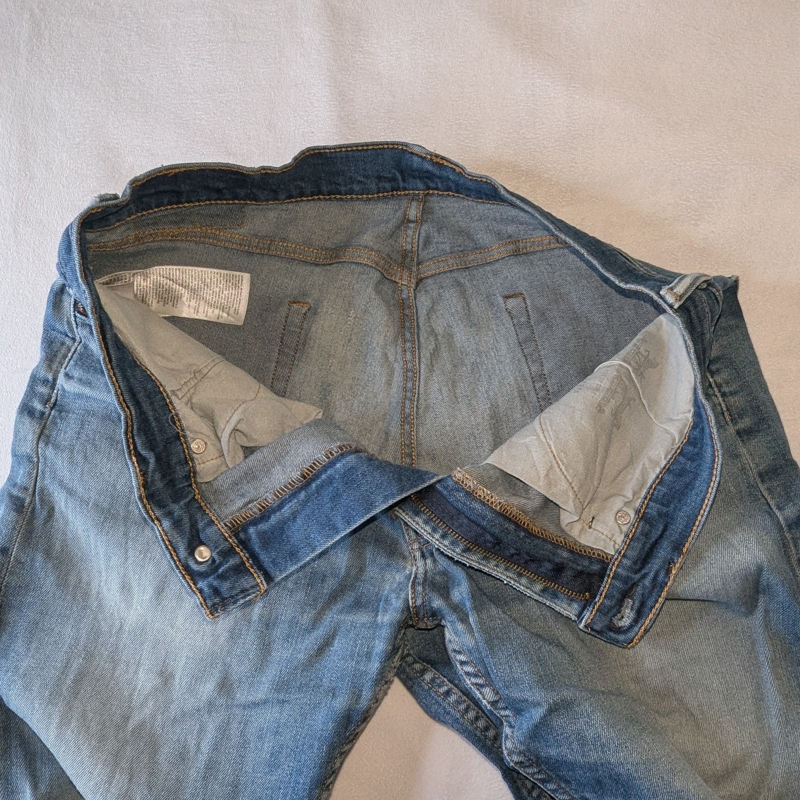 Levi's Levi's 505 Regular Fit Men's Denim Jeans for Men 38 x 32 Size US 38 / EU 54 - 4 Thumbnail
