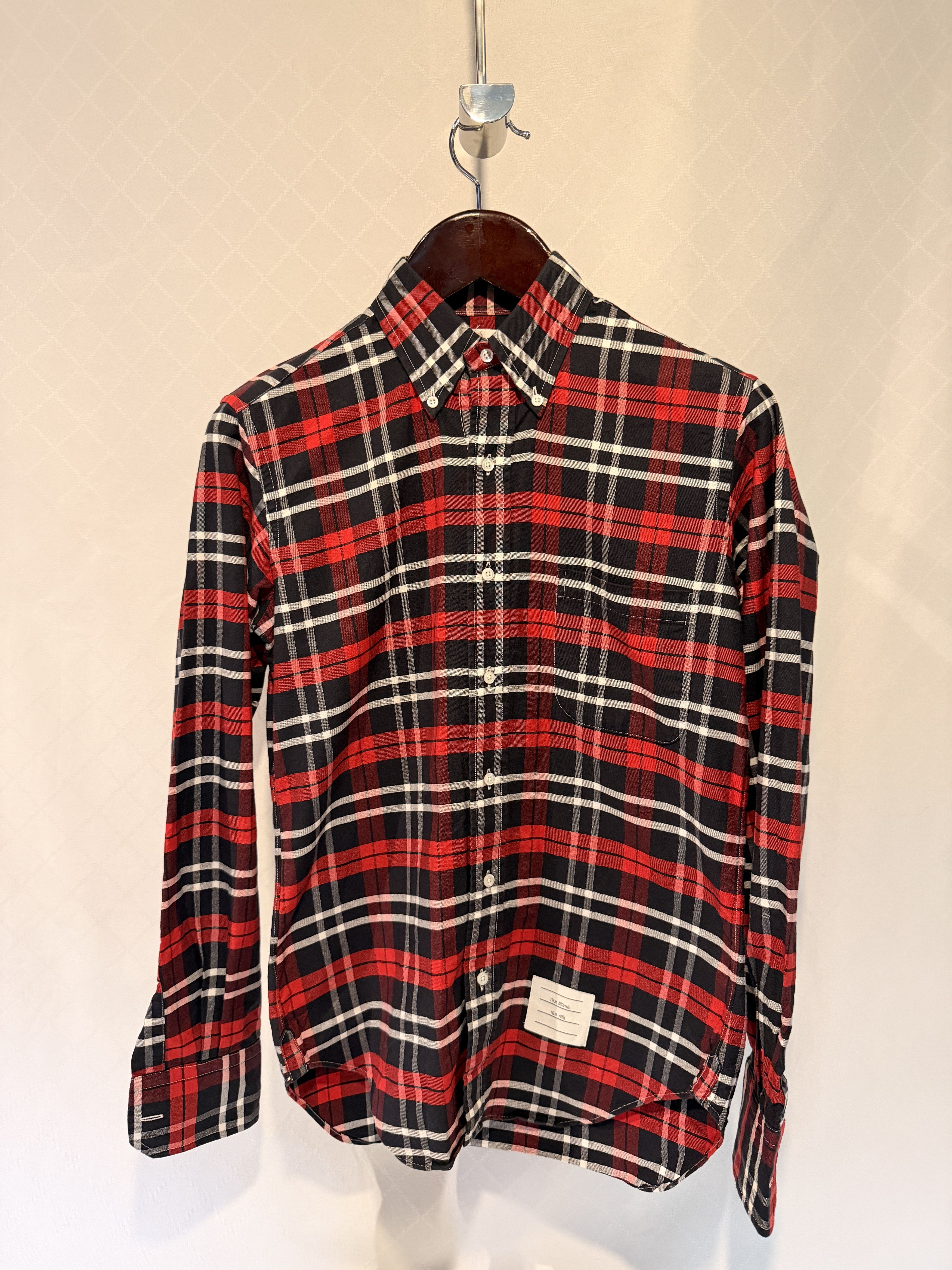 Thom Browne Thom Browne Plaid Oxford Button Down Size US S / EU 44-46 / 1 - 1 Thumbnail