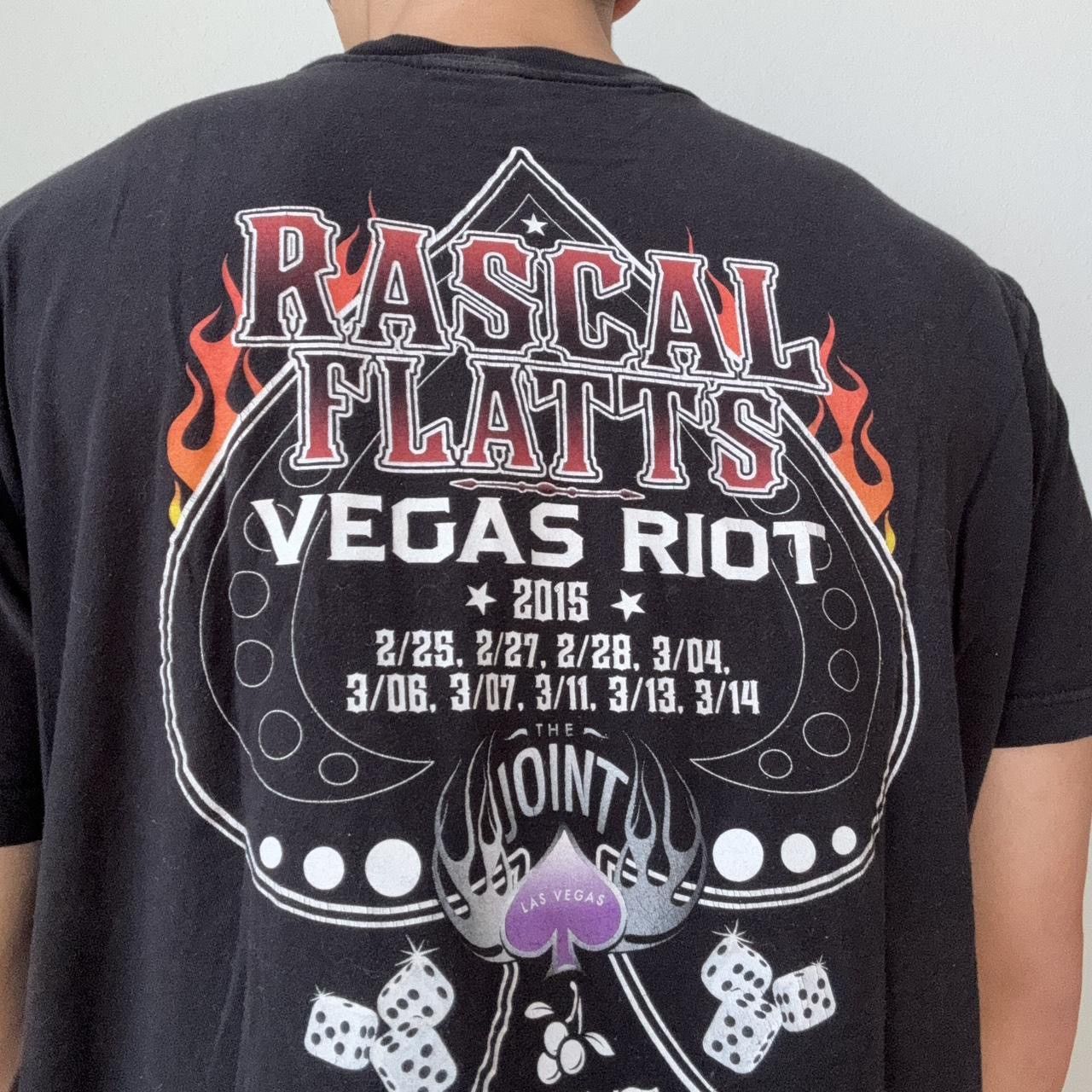 Band Tees × Vintage Rascal Flatts Las Vegas Tour Graphics Black Tee Shirt Size US L / EU 52-54 / 3 - 4 Thumbnail