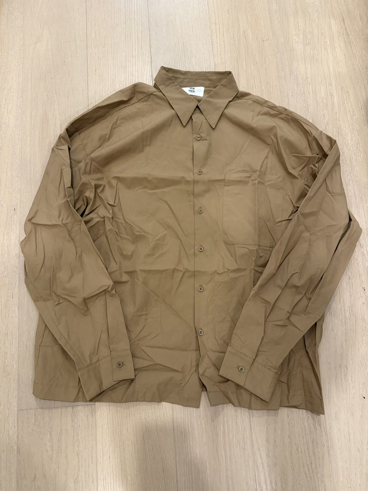 Other Ven Space (Ven 11231) Camel Office Shirt Size US L / EU 52-54 / 3 - 1 Thumbnail