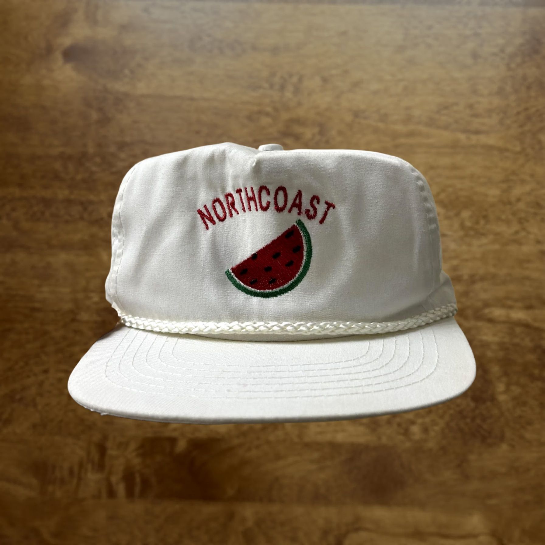 Roper VINTAGE Captain Cap Snap Back Mens One Size White Northcoast Watermelon Rope Cap Size ONE SIZE - 1 Thumbnail