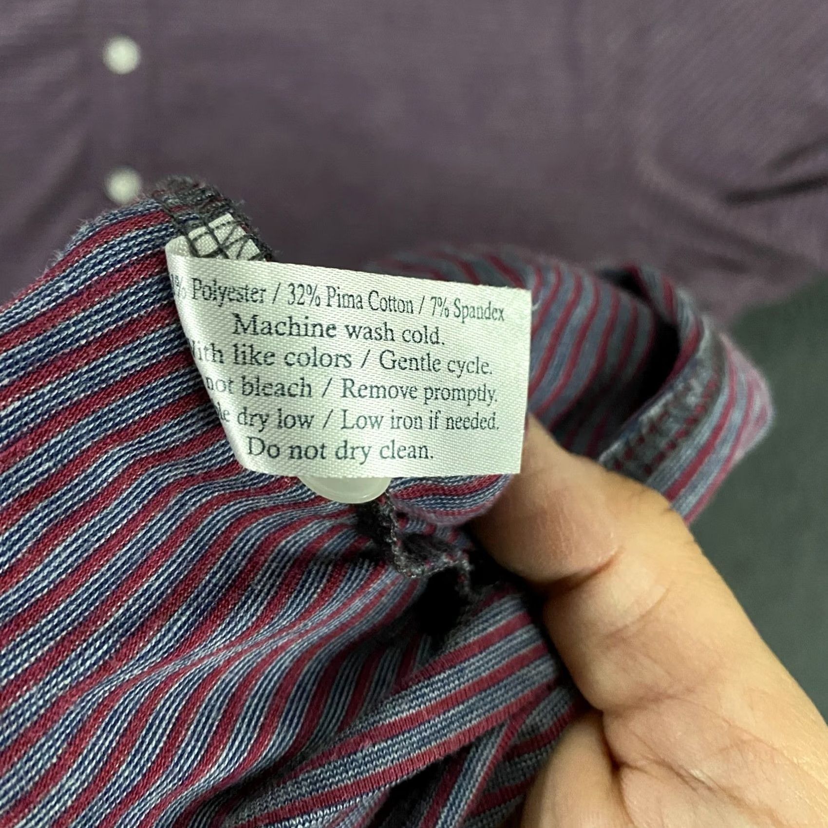 Vintage Criquet Mens Polo Shirt Large Striped Cotton Blend Performance Golf Shirt Mens Polo Striped Cotton Blend Golf Size US L / EU 52-54 / 3 - 4 Thumbnail