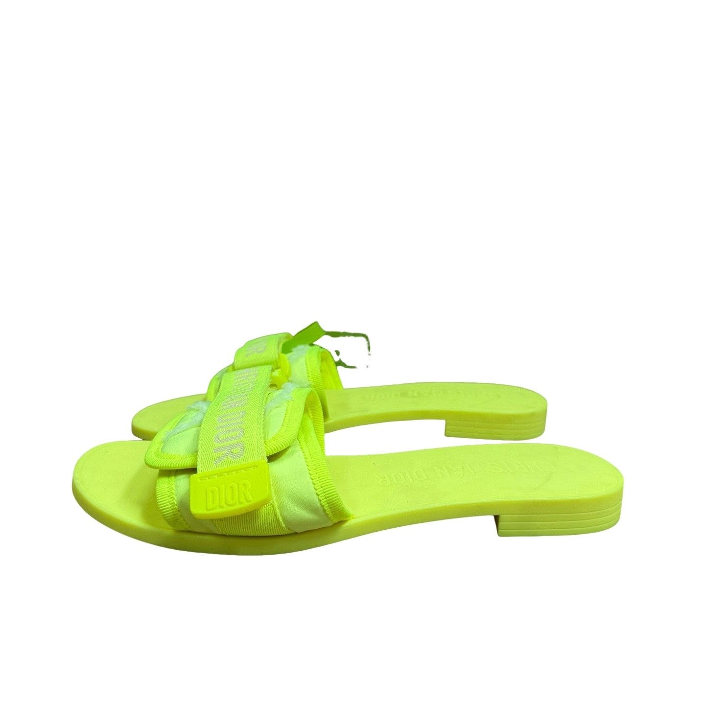 Dior Dior Neon Green Sandals Size 38 Size US 8 / IT 38 - 1 Thumbnail