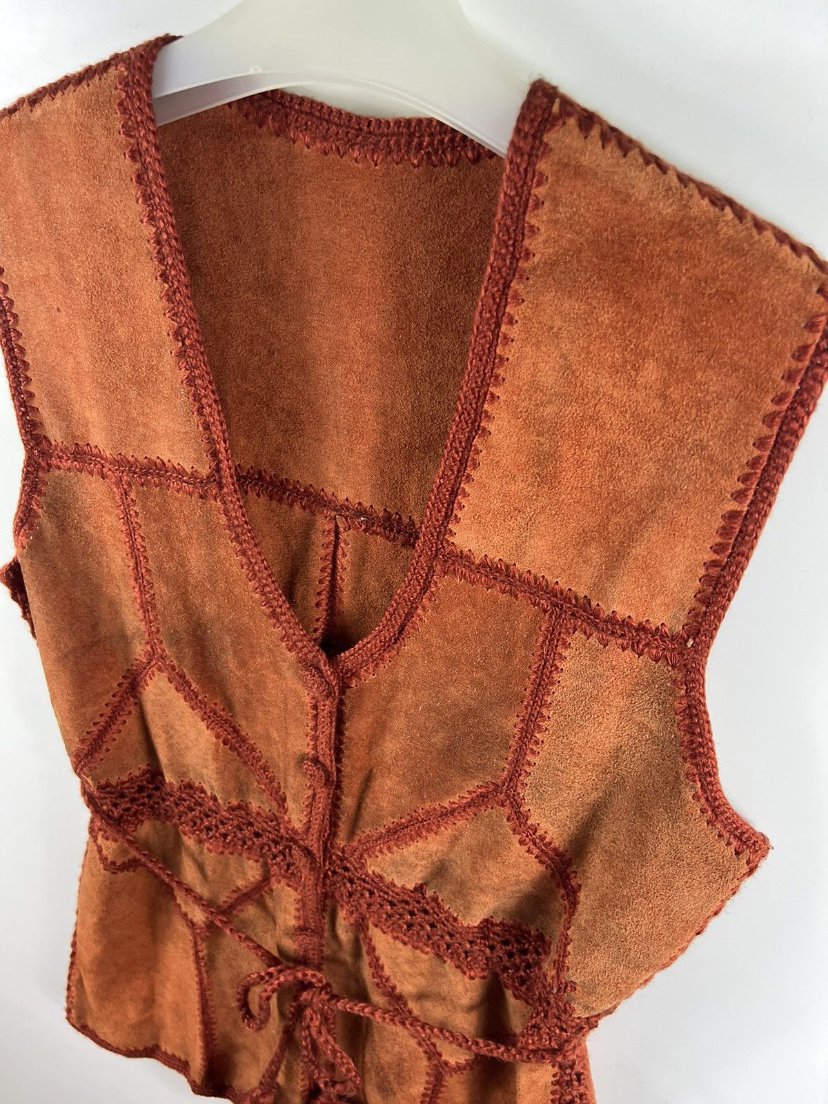 Leather 🔥 Suede Leather Sleeveless button up dresses Size M / US 6-8 / IT 42-44 - 5 Thumbnail