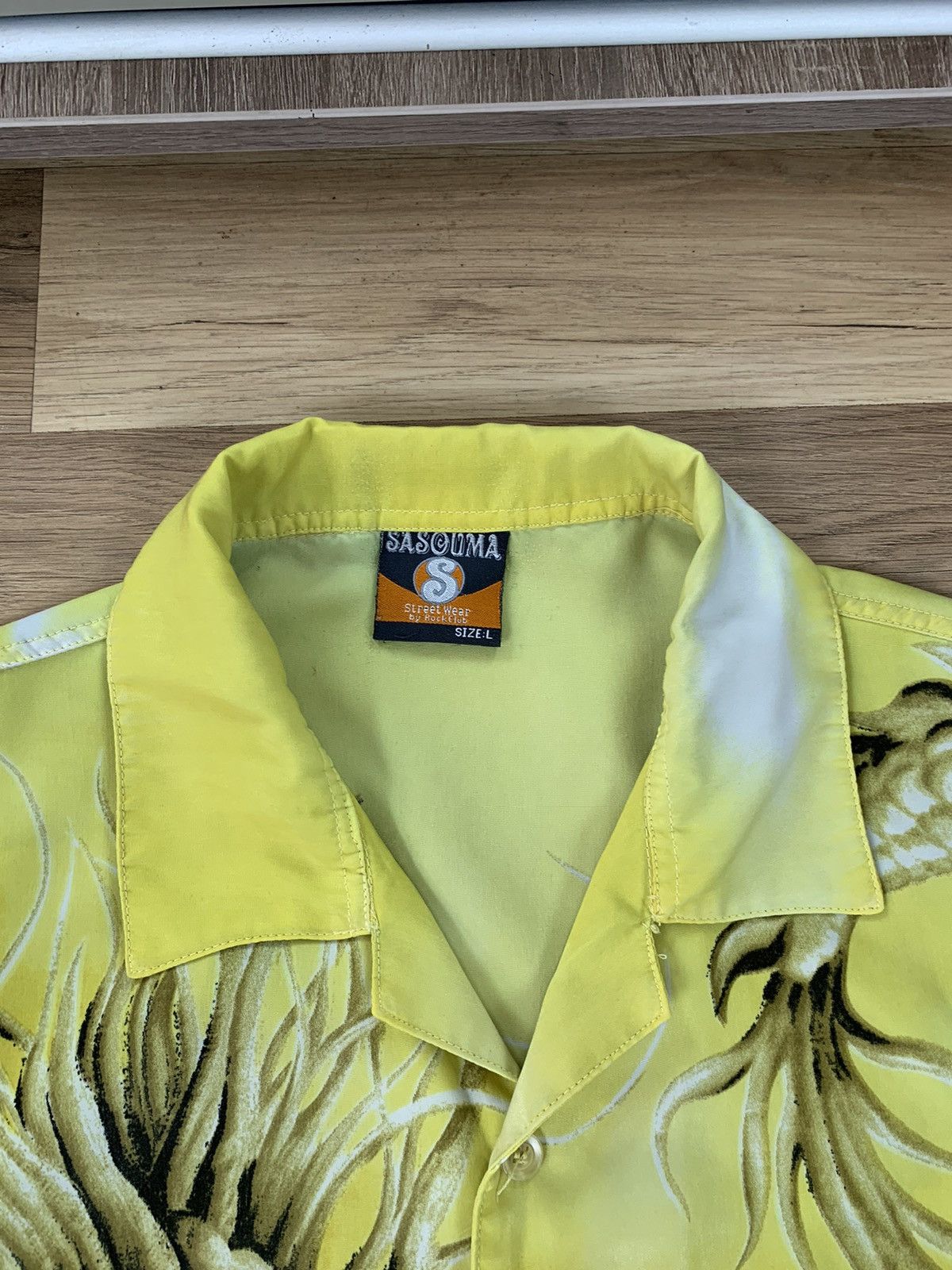 Vintage Vintage Y2K Japanese Style Dragon Shirt Button Up Size US L / EU 52-54 / 3 - 3 Thumbnail
