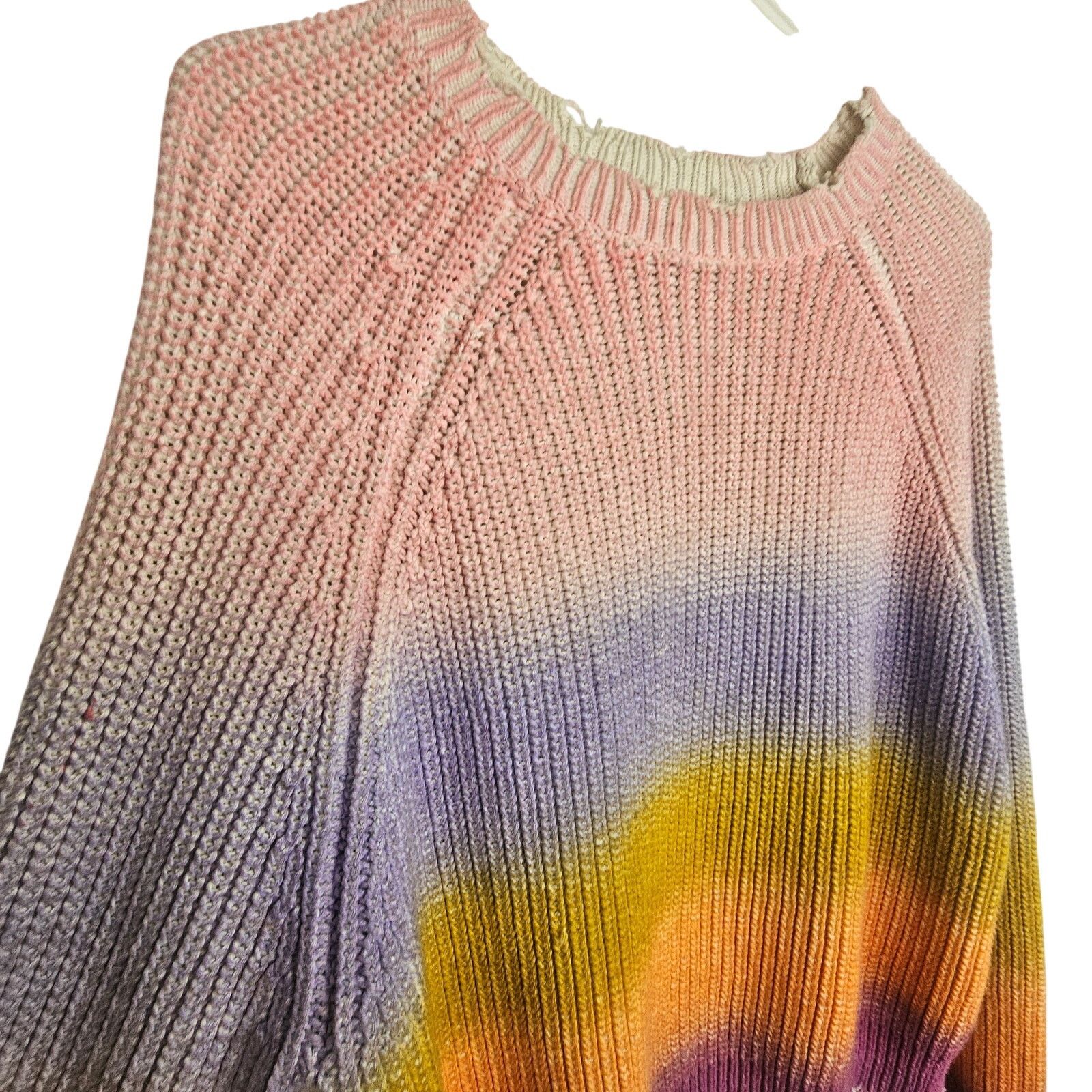 Zadig & Voltaire Zadig & Voltaire Womens Kary Rainbow Ombre Knit Sweater Sz S Size S / US 4 / IT 40 - 6 Thumbnail