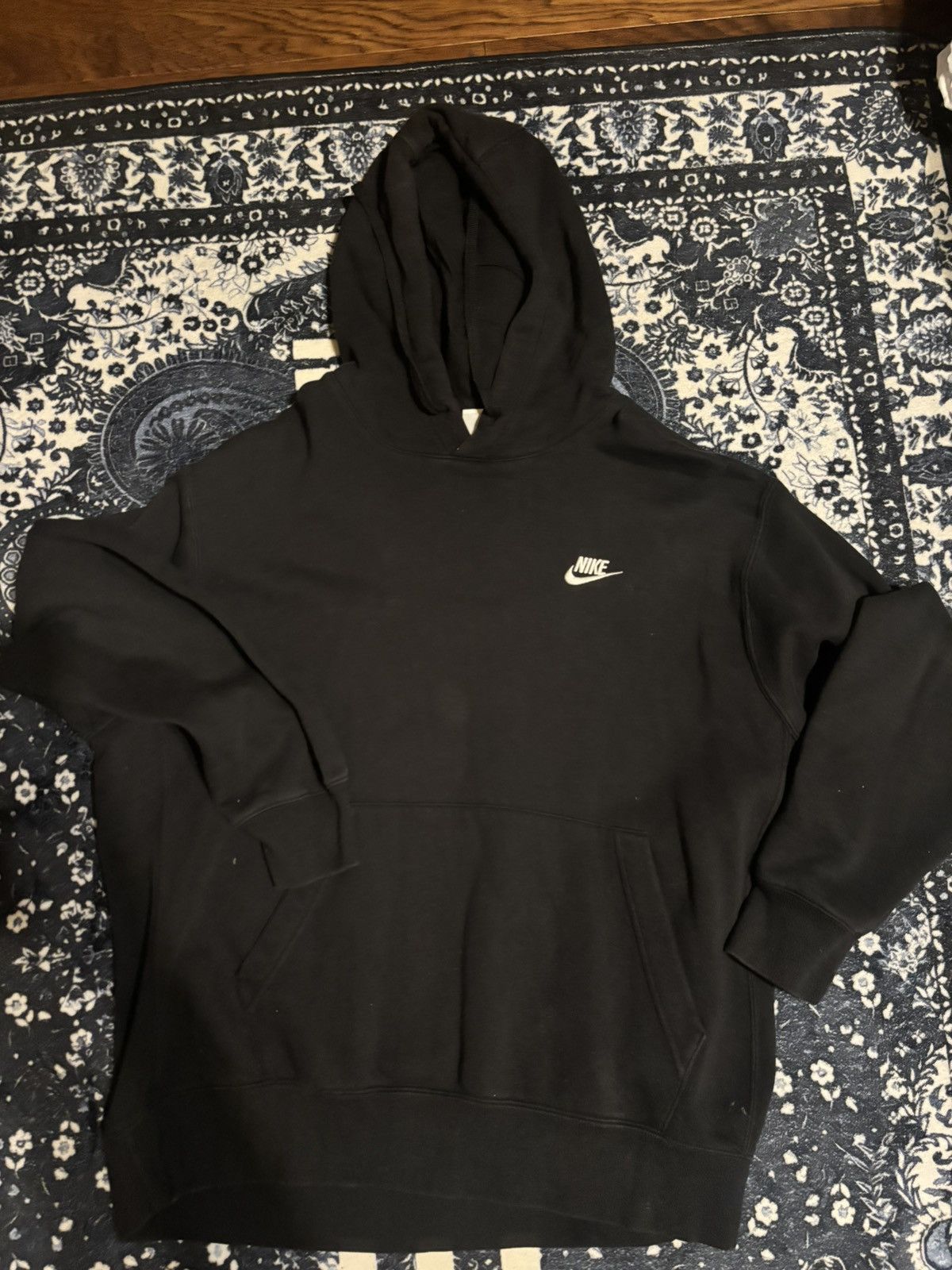 Nike Black Nike Pullover Hoodie Size US S / EU 44-46 / 1 - 1 Thumbnail