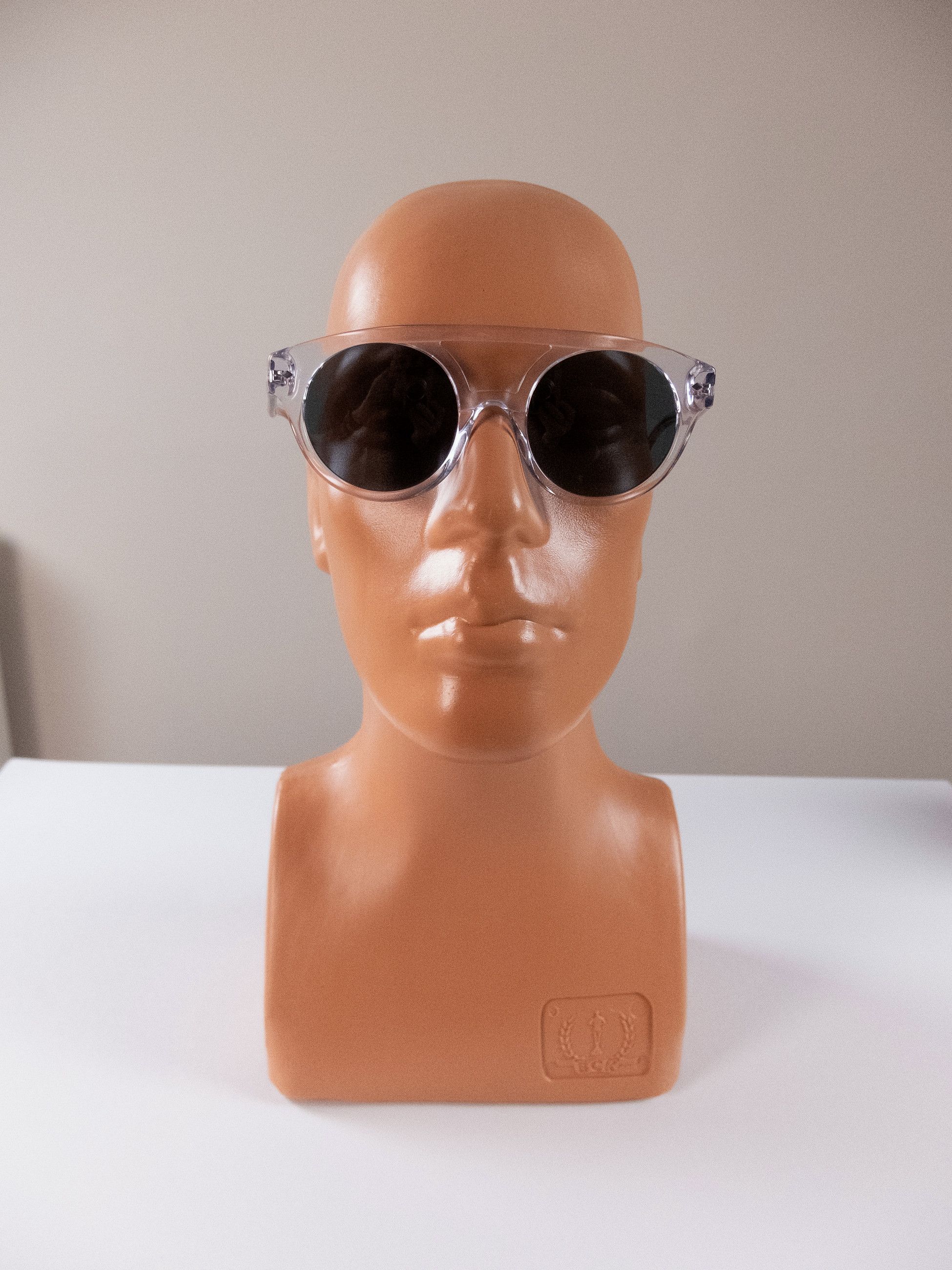 Giorgio Armani GIORGIO ARMANI Runway clear round acetate sunglasses Size ONE SIZE - 10 Thumbnail