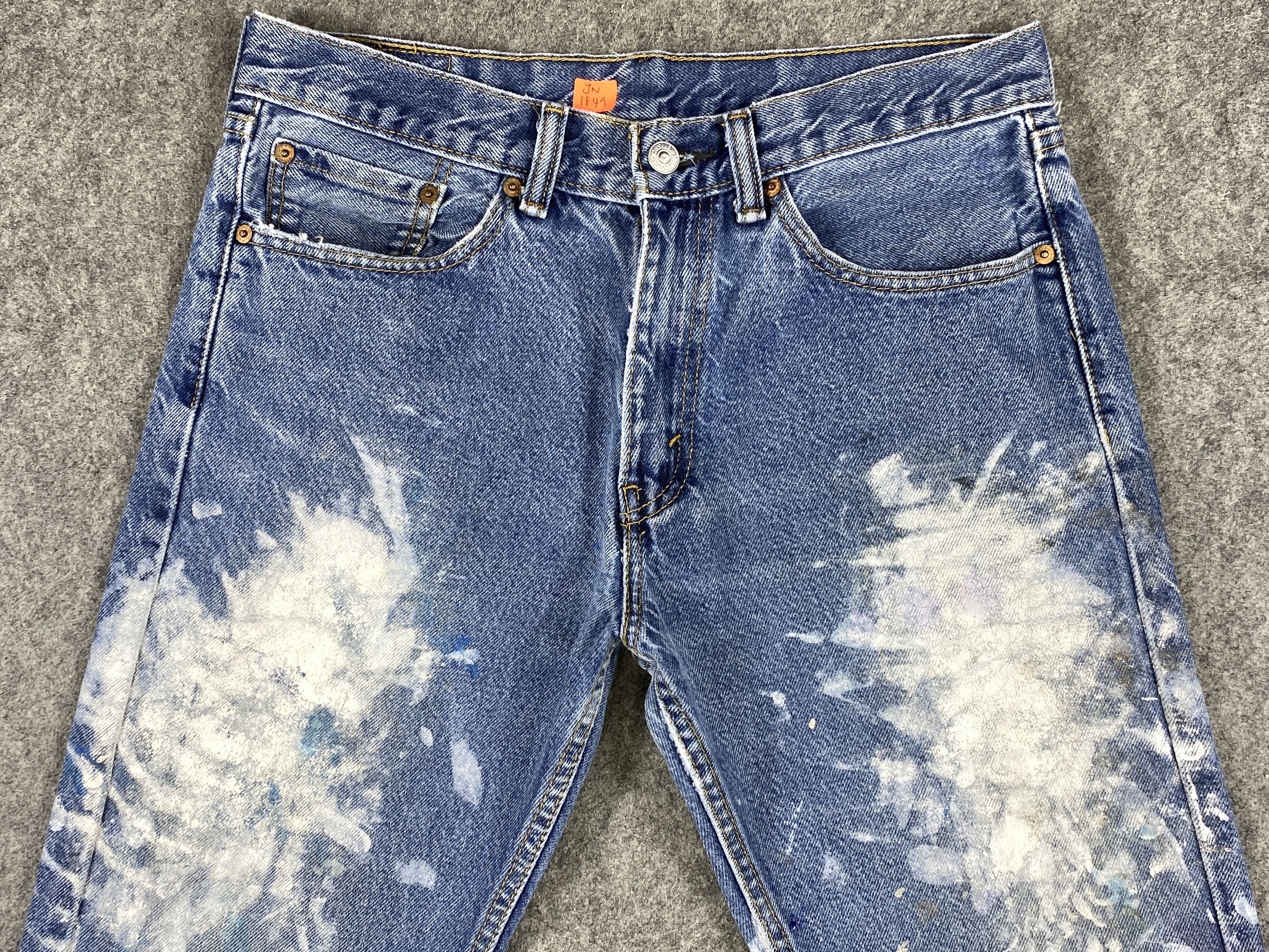 Levi's Painted Dirty Blue Vintage Levi's 505 32x30 Denim -JN1849 Size US 32 / EU 48 - 3 Thumbnail
