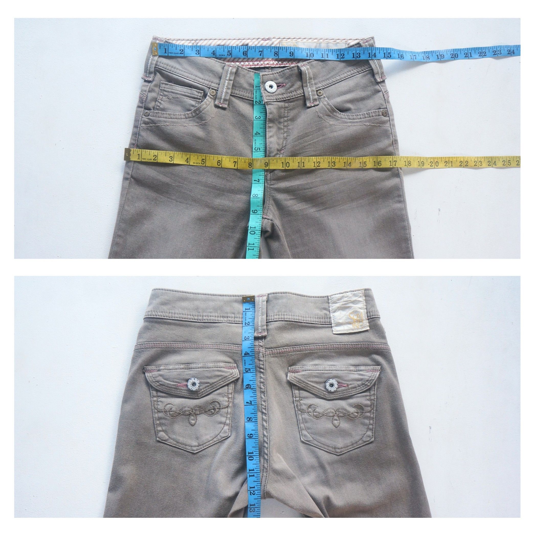 Edwin SOMETHING by EDWIN Brown Soft Flare Pants Size 28" / US 6 / IT 42 - 8 Thumbnail