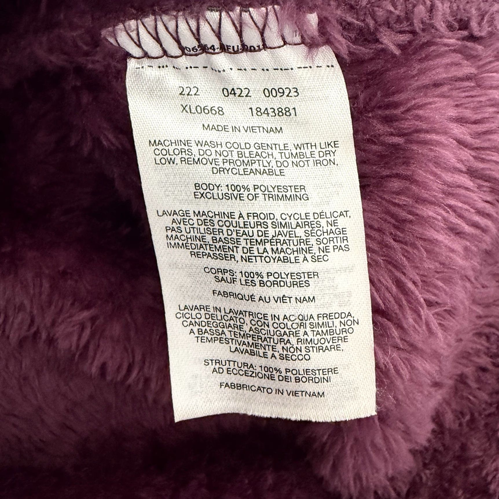Vintage Columbia Plush Full-Zip Womens XS Purple Beech Forest Fleece Jacket Pockets Size XS / US 0-2 / IT 36-38 - 4 Thumbnail