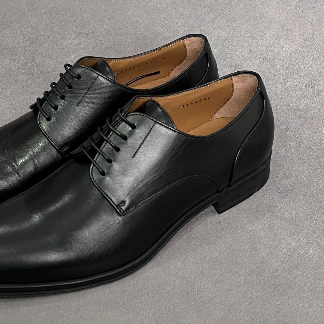 Hugo Boss HUGO BOSS Black Leather Lace-Up Dress Shoes Size US 7 / EU 40 - 5 Thumbnail