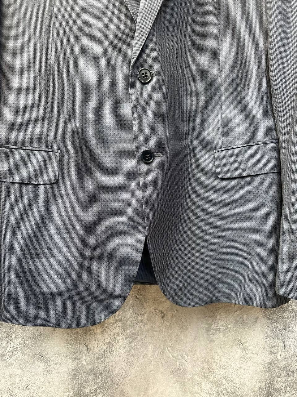 Designer × Emporio Armani Emporio Armani M Line Lana Wool Tweed Blazer Notch Jacket Size 50R - 8 Thumbnail