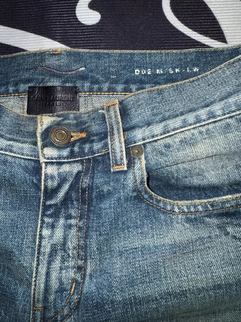 Saint Laurent Paris Saint Laurent Paris Knee Cut-Out Denim Jeans i Size US 28 / EU 44 - 5 Thumbnail