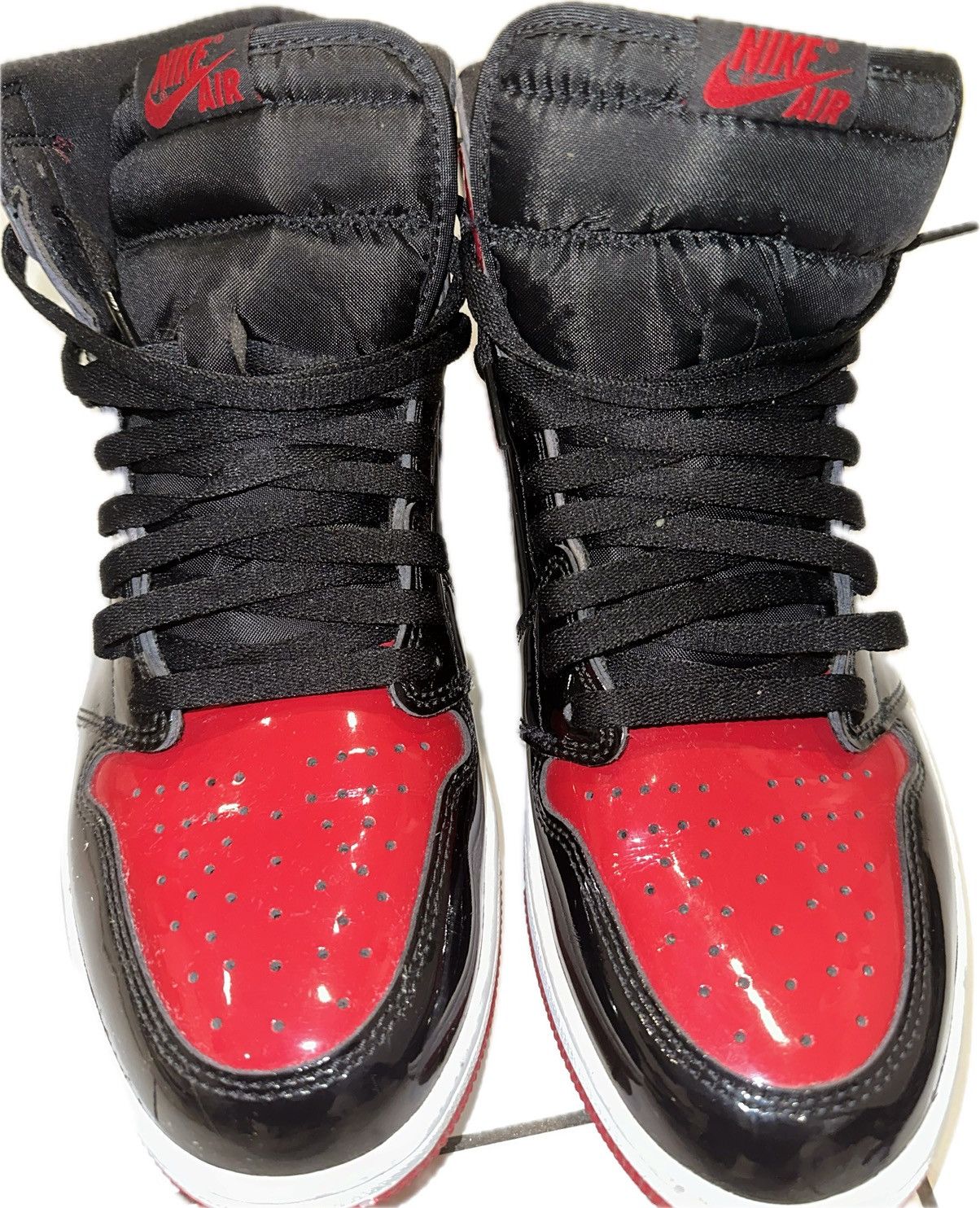 Nike Jordan 1 retro High ( Patent Bred) Size US 11.5 / EU 44-45 - 1 Thumbnail
