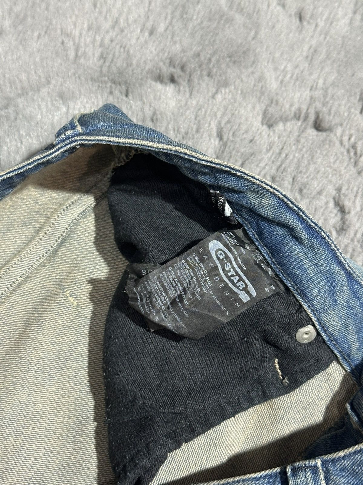 G-Star Vintage G-Star RAW "3301" Distressed Denim Size US 30 / EU 46 - 6 Thumbnail