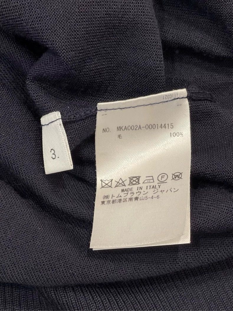 Thom Browne Thom Browne Round neck knit wool sweater Size US L / EU 52-54 / 3 - 2 Thumbnail