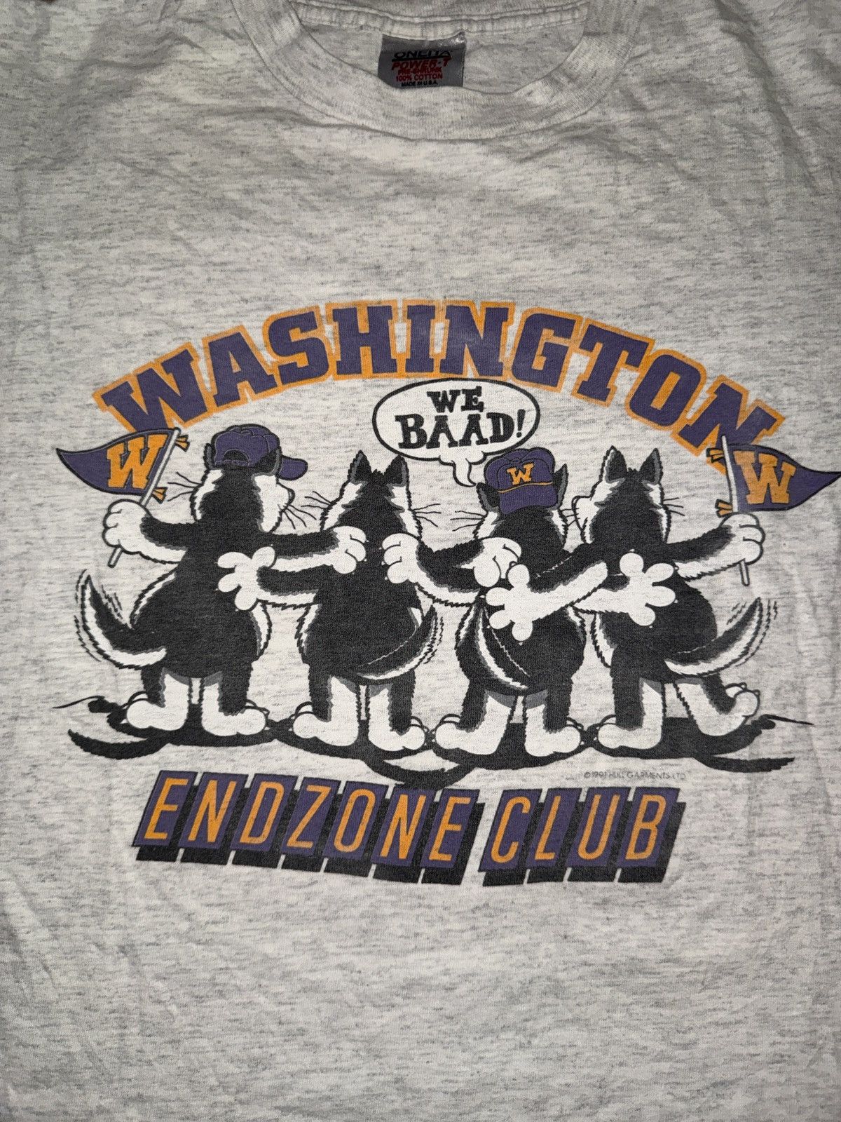 Other Vintage 90’s Washington Huskies Endzone Club T-Shirt Size US L / EU 52-54 / 3 - 2 Thumbnail