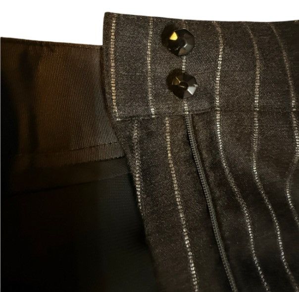 Armani Collezioni Armani Collezioni Pinstripe Wool-Blend Pants Size 16 (52 IT) Size 38" / US 16 / IT 52 - 5 Thumbnail