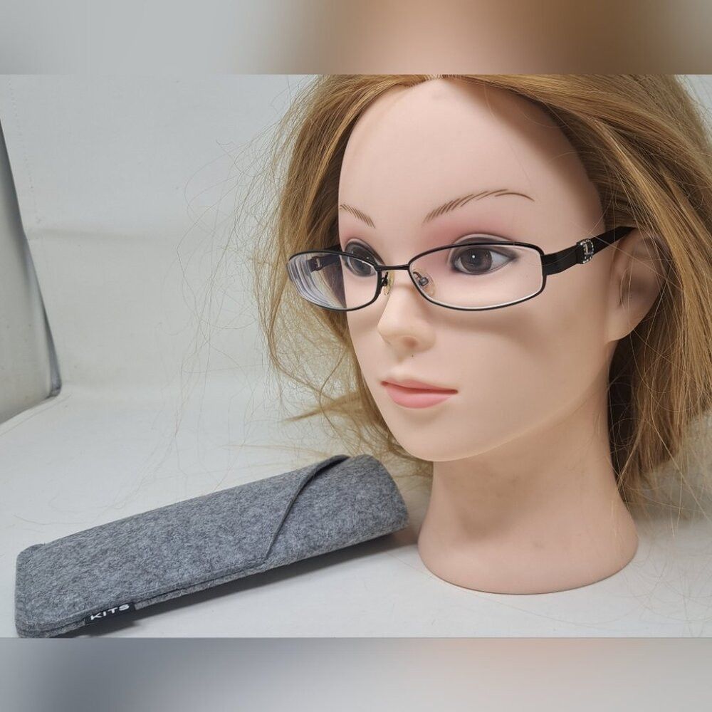 Dior Christian Dior Womens Eye Glasses Frames Crystals Black Vin Size ONE SIZE - 1 Thumbnail