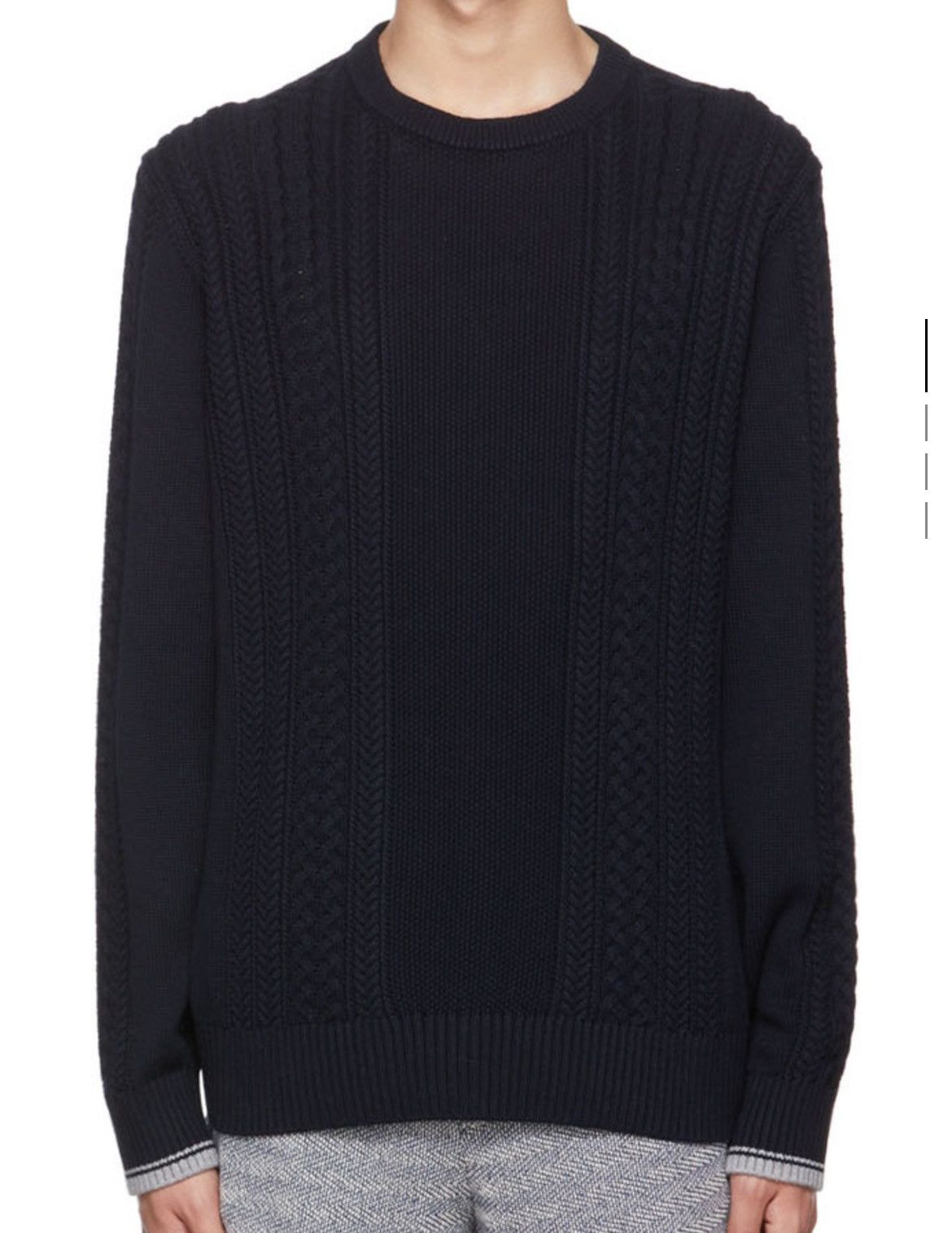 Vince Navy Cable Sweater Size US L / EU 52-54 / 3 - 1 Thumbnail