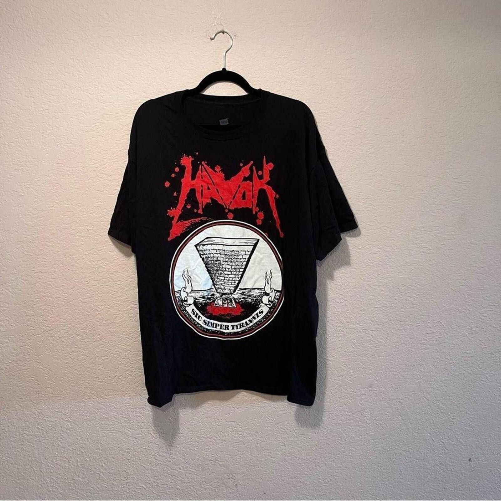 Other Havok Dystopia Tour 2016 North America Black T-Shirt Size ONE SIZE - 2 Thumbnail