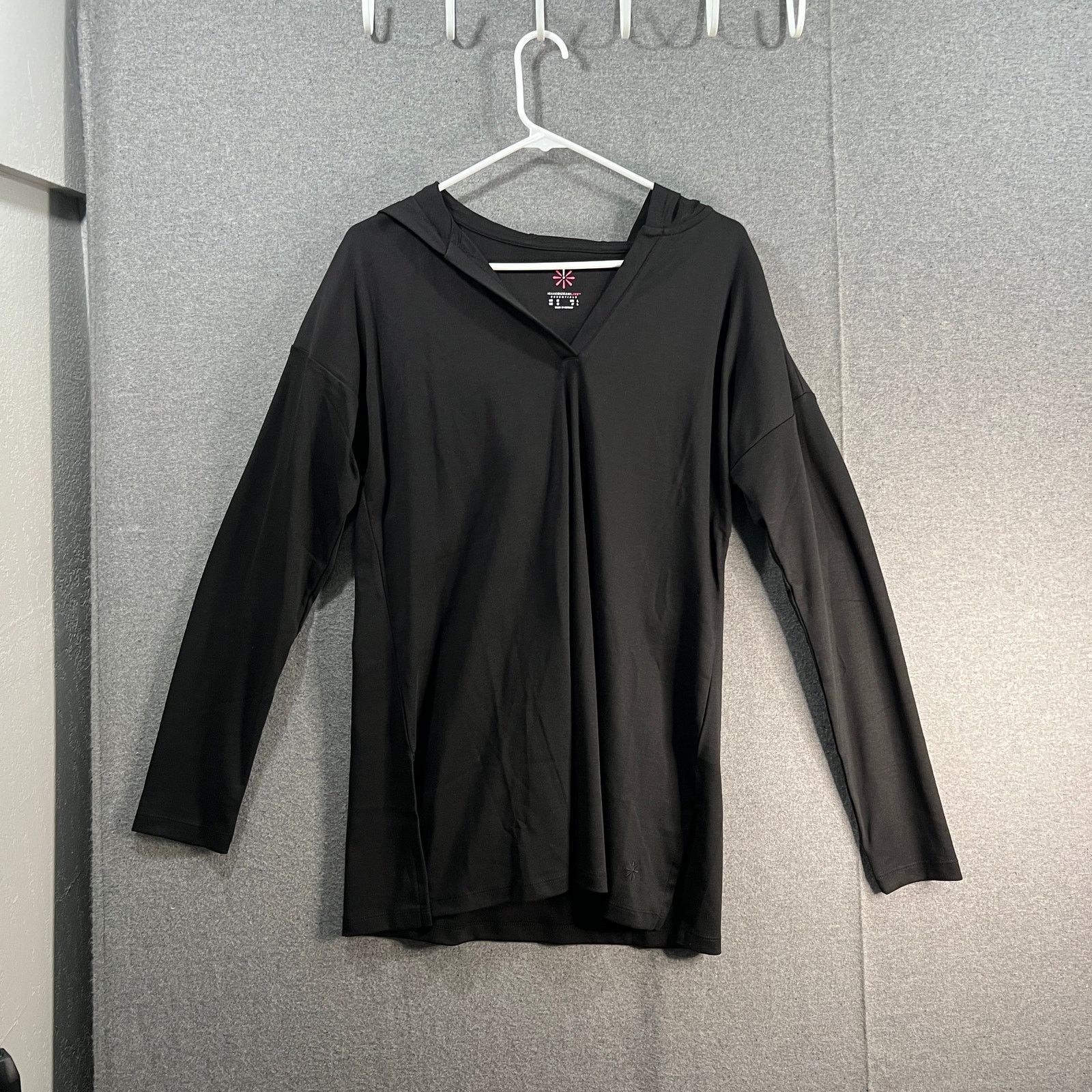 Isaac Mizrahi Isaac Mizrahi Live! Essentials Pima Cotton Hooded Tunic Size M / US 6-8 / IT 42-44 - 1 Thumbnail