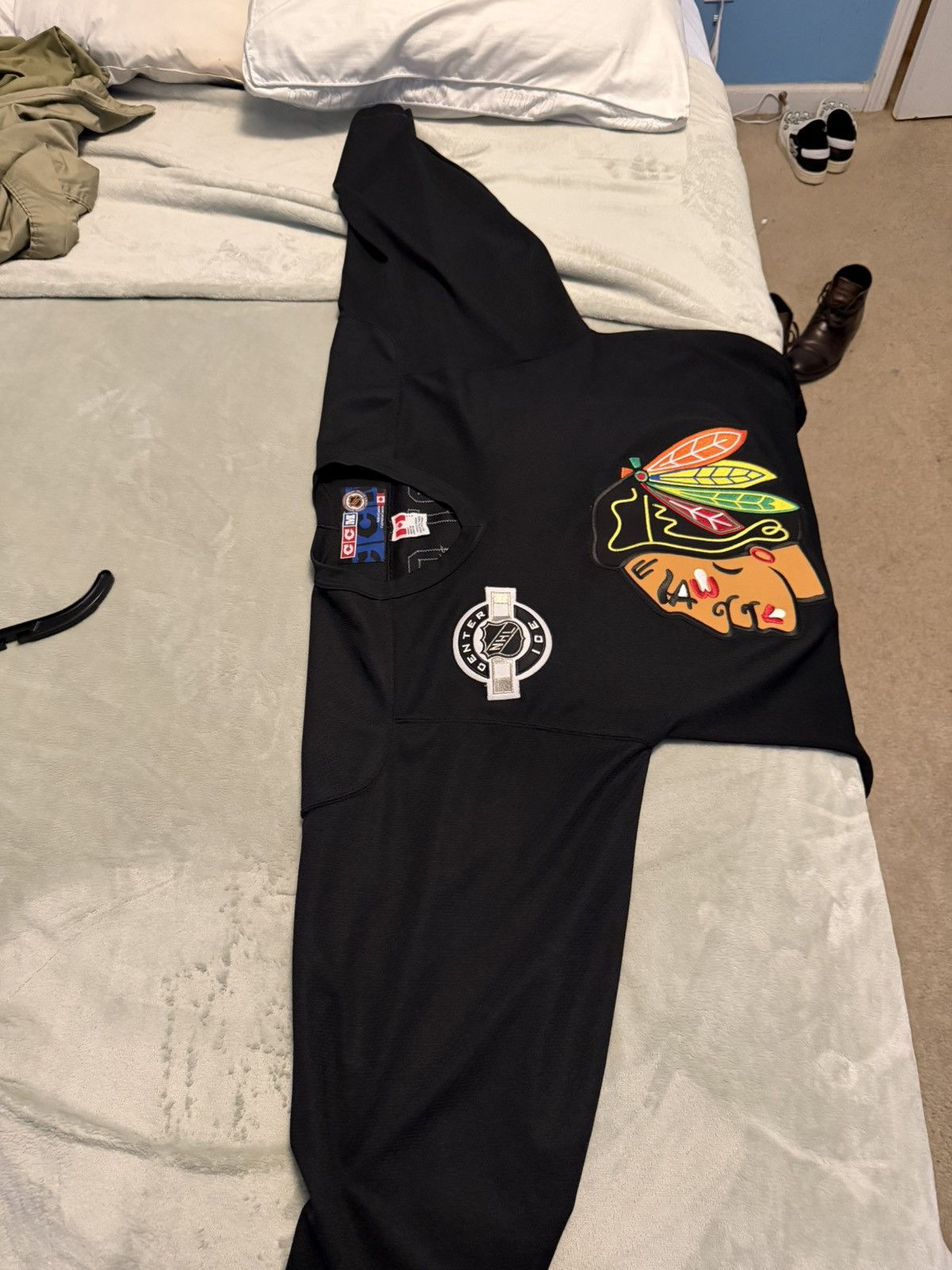 Ccm OFFICIAL NHL CCM GARLOCK CHICAGO BLACKHAWKS JERSEY Size US S / EU 44-46 / 1 - 6 Thumbnail