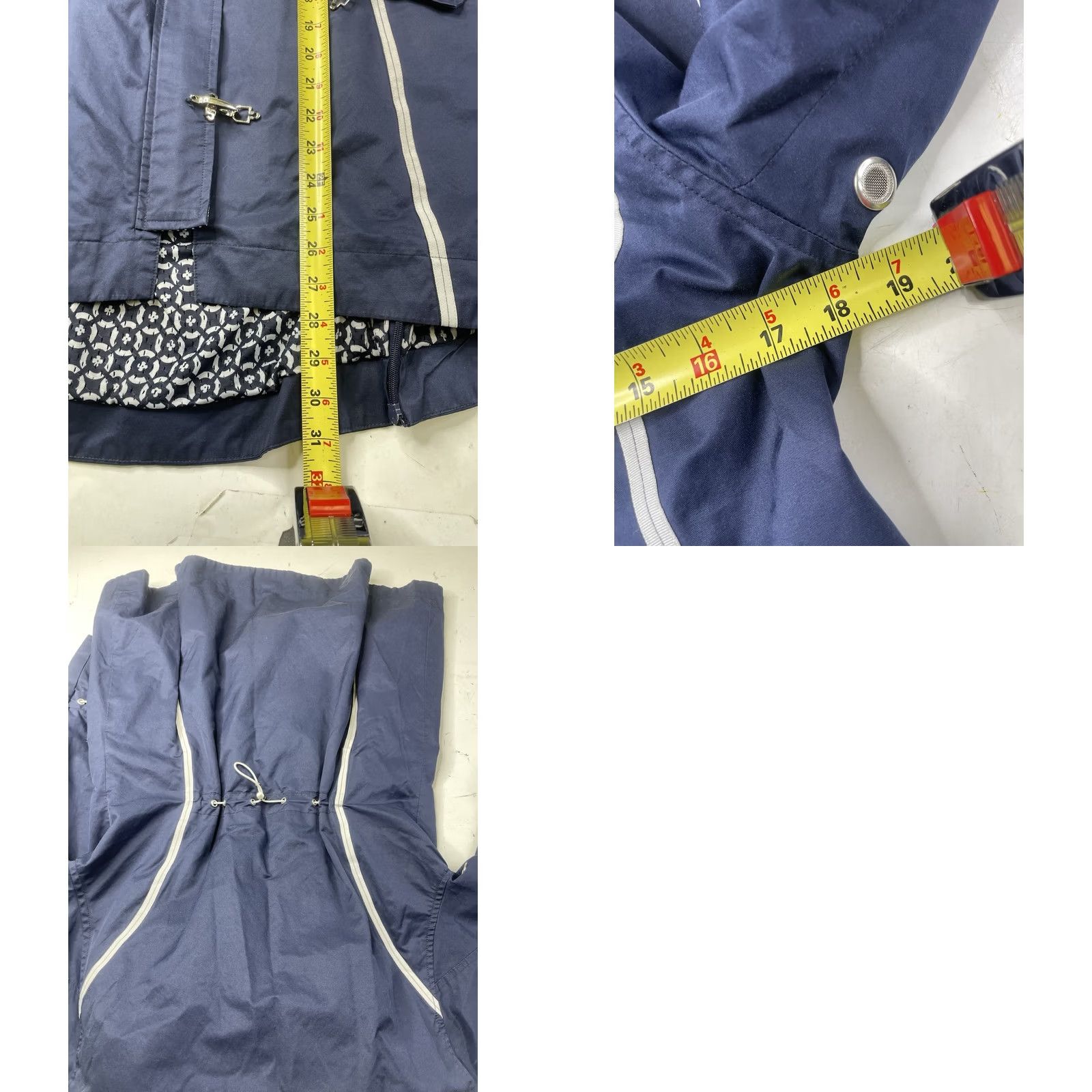 Vintage Goode Rider Women Jacket Equestrian Hooded Blue Cotton Zip Large L Size L / US 10 / IT 46 - 8 Thumbnail