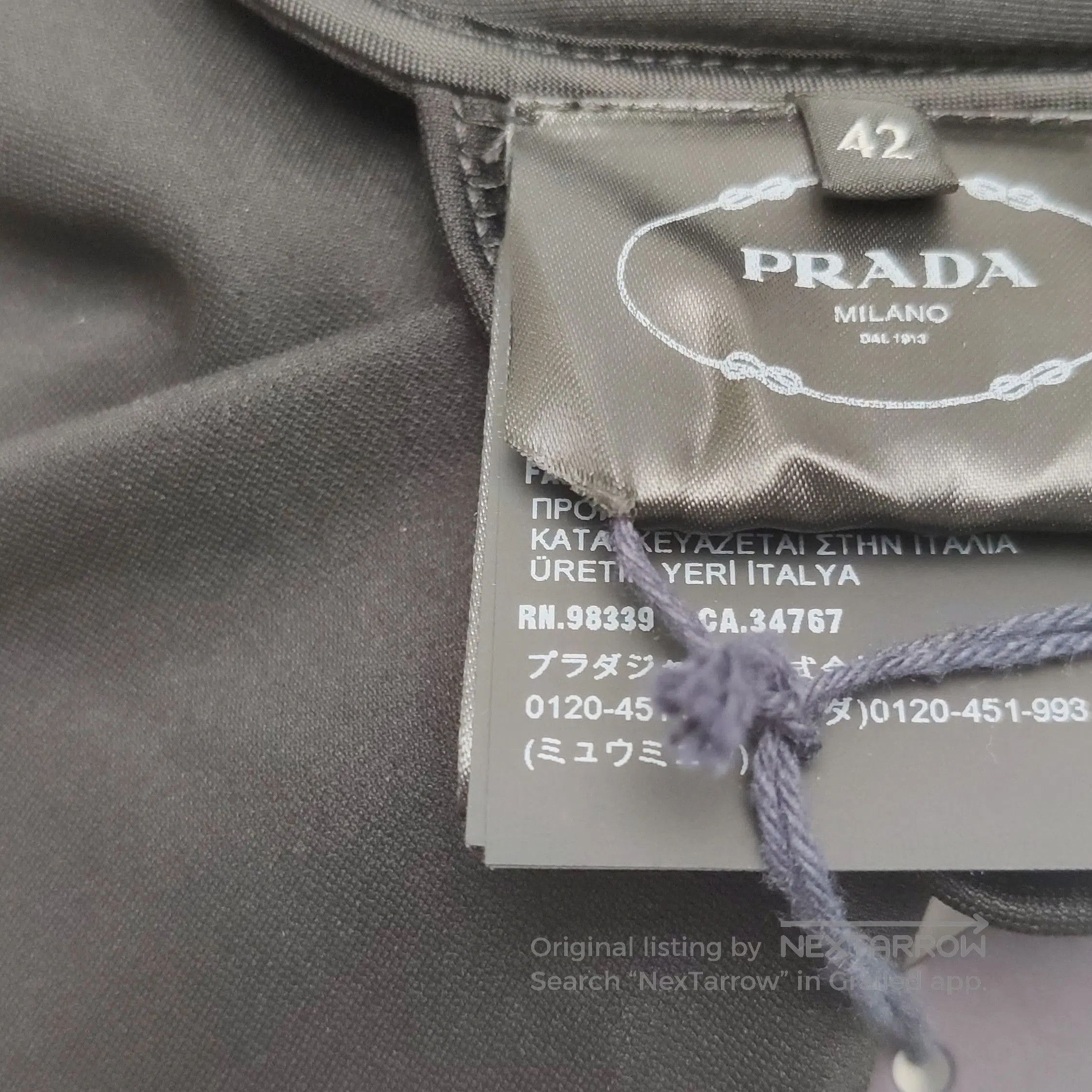 Prada Prada Black High Neck Cutout Long Sleeve Top . Size L / US 10 / IT 46 - 9 Thumbnail