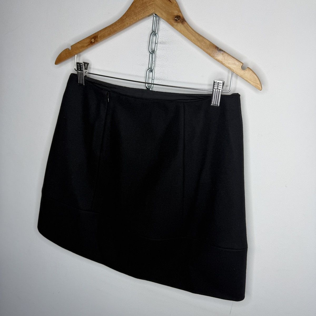 Miu Miu Miu Miu Mini Wool Skirt Black Size 28" / US 6 / IT 42 - 7 Thumbnail