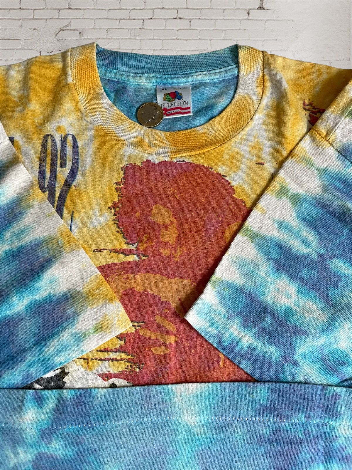 Fruit Of The Loom Vintage Guns N' Roses T-Shirt, Illusion Tour 91-92, FOTL Size US XL / EU 56 / 4 - 9 Thumbnail