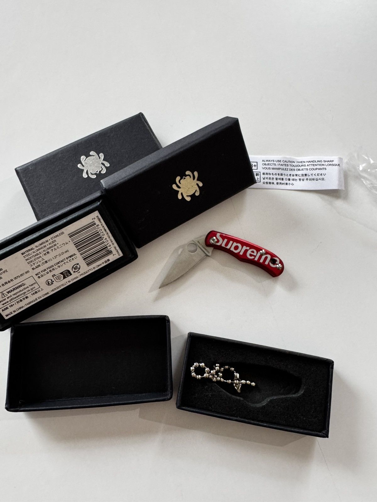 Supreme Tiffany & Co. x Supreme Heart Knife Key ring IN HAND | Grailed