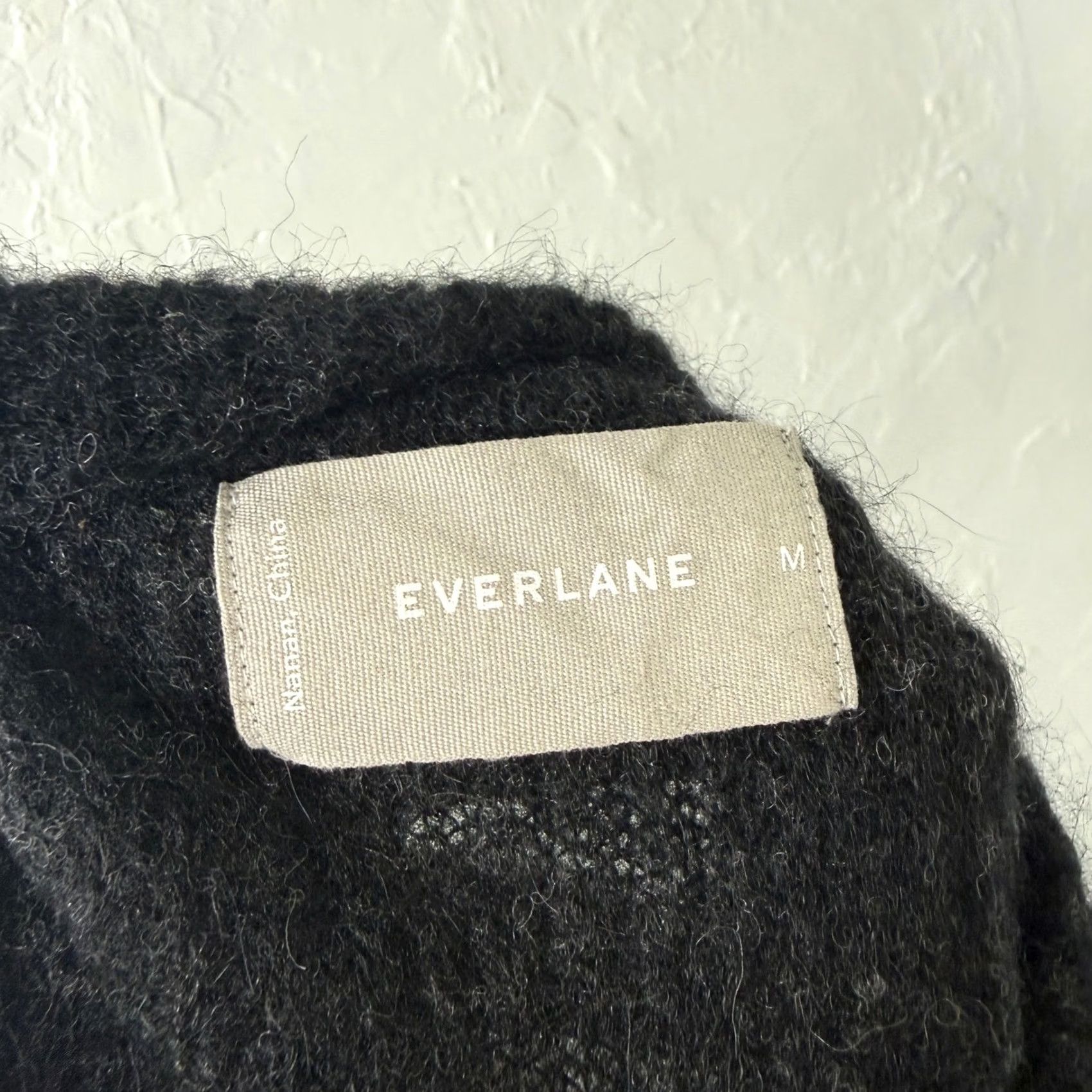 Everlane Everlane Womens Sweater M Wool Alpaca Crew Neck Long Sleeve Black Knit Pullover Vintage No Size M / US 6-8 / IT 42-44 - 6 Thumbnail