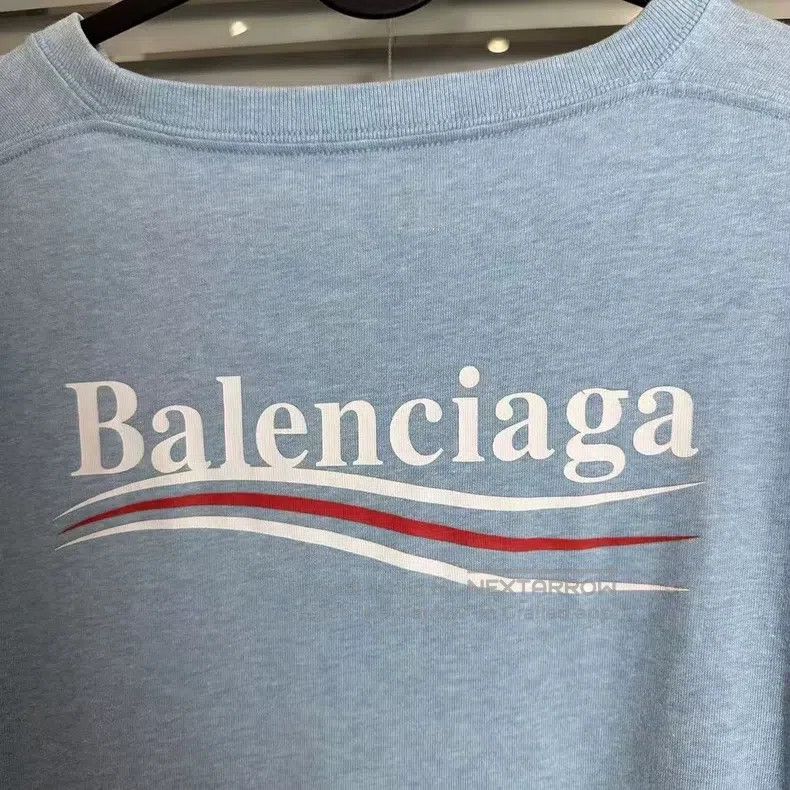 Balenciaga Balenciaga Misty blue short sleeve Size US XL / EU 56 / 4 - 4 Thumbnail