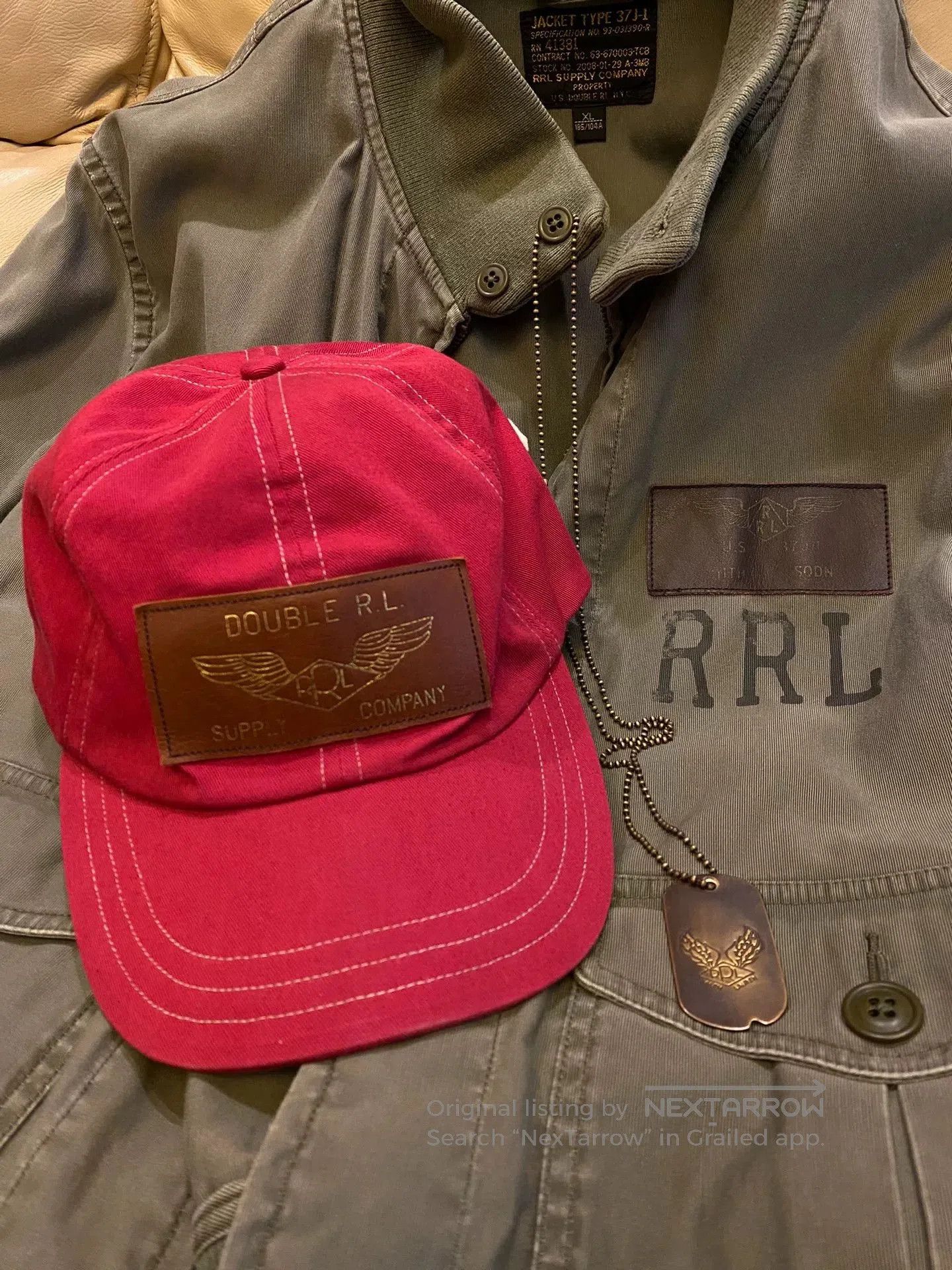 RRL Ralph Lauren Double RL RRL Military Baseball Cap. Size ONE SIZE - 3 Thumbnail